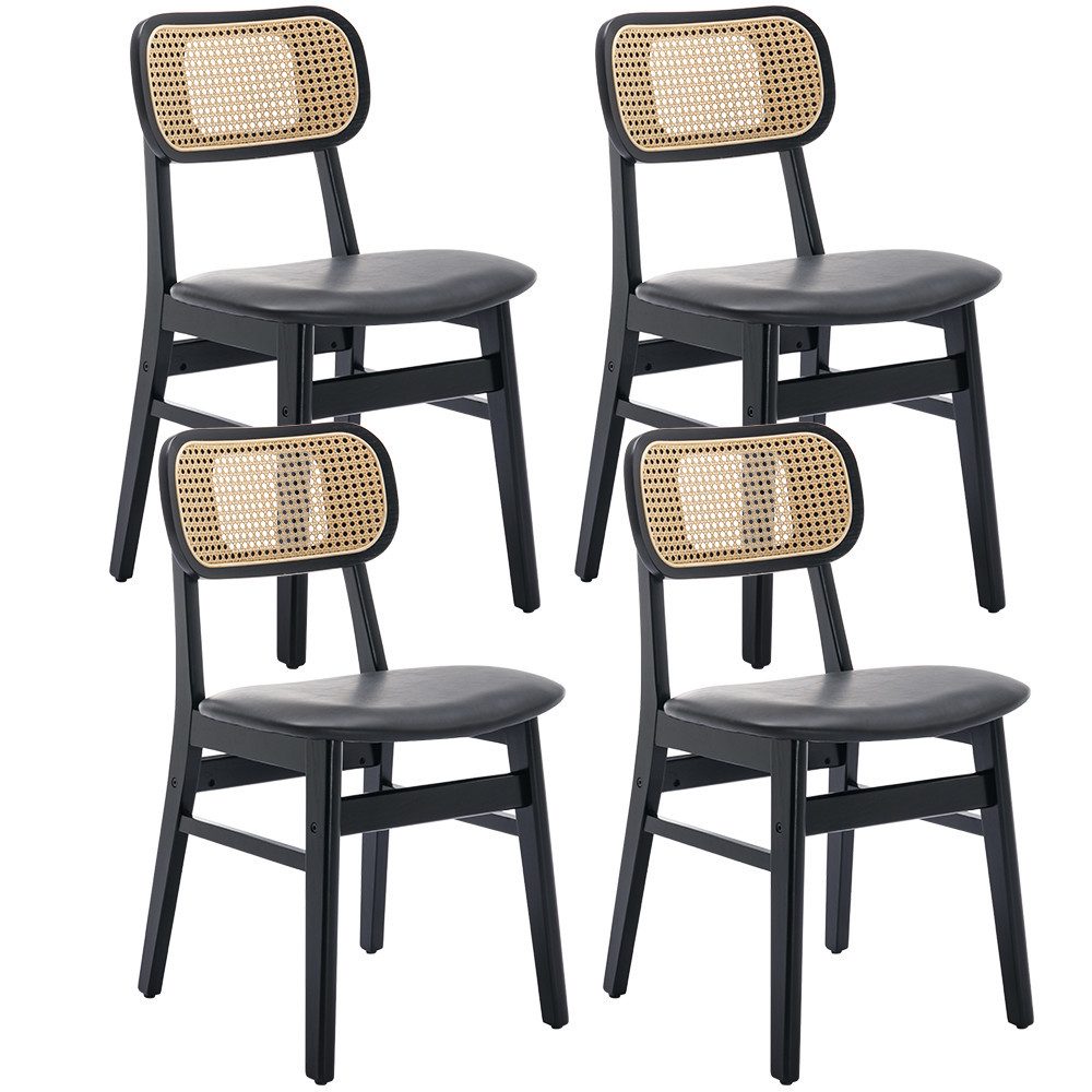 WAHSON OFFICE CHAIRS Esszimmerstuhl Rattansessel 2/4er Set, Küchenstuhl günstig online kaufen
