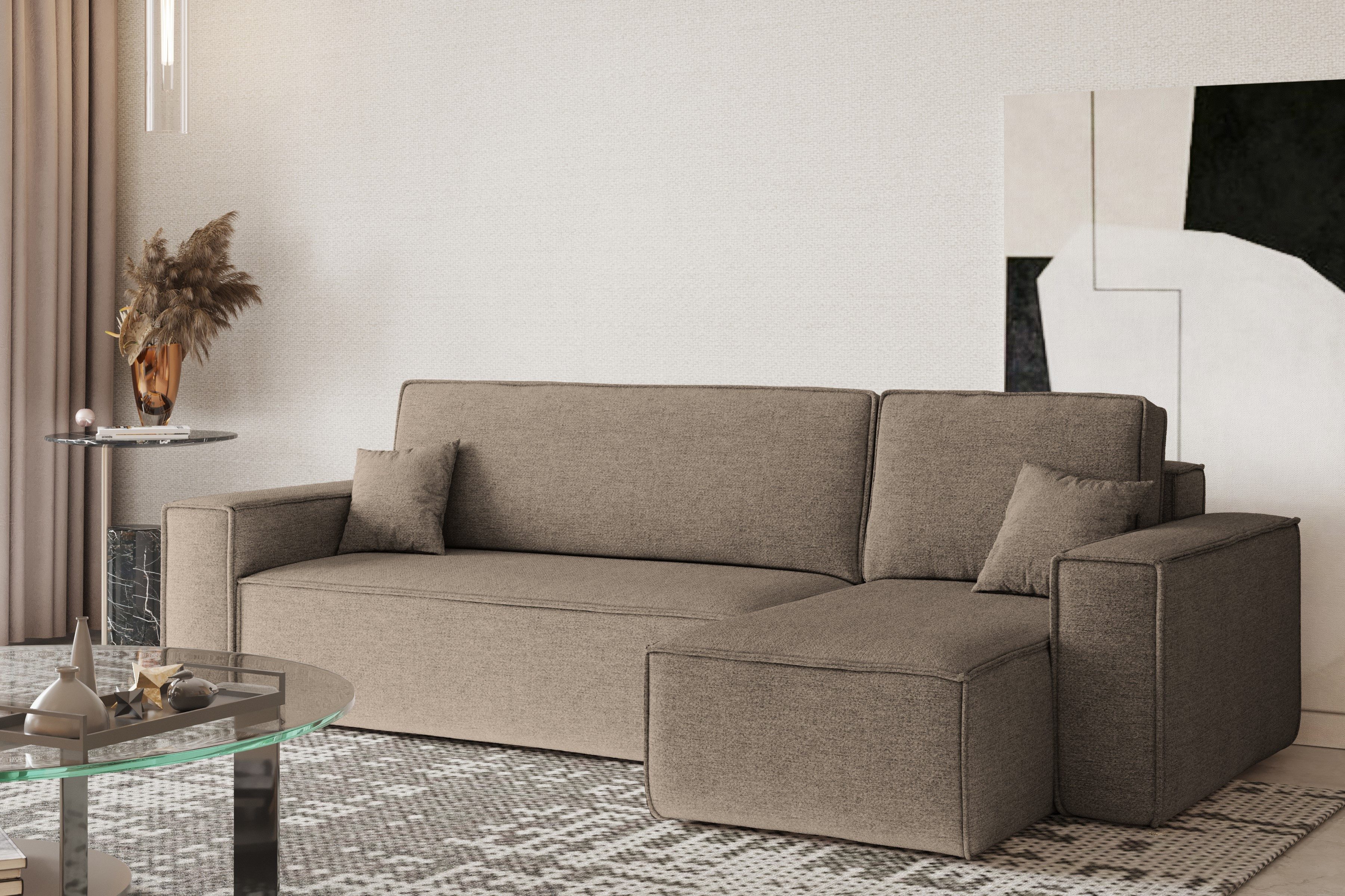 Kaiser Möbel Ecksofa mit schlaffunktion und bettkasten, Eckcouch L-Form BES günstig online kaufen