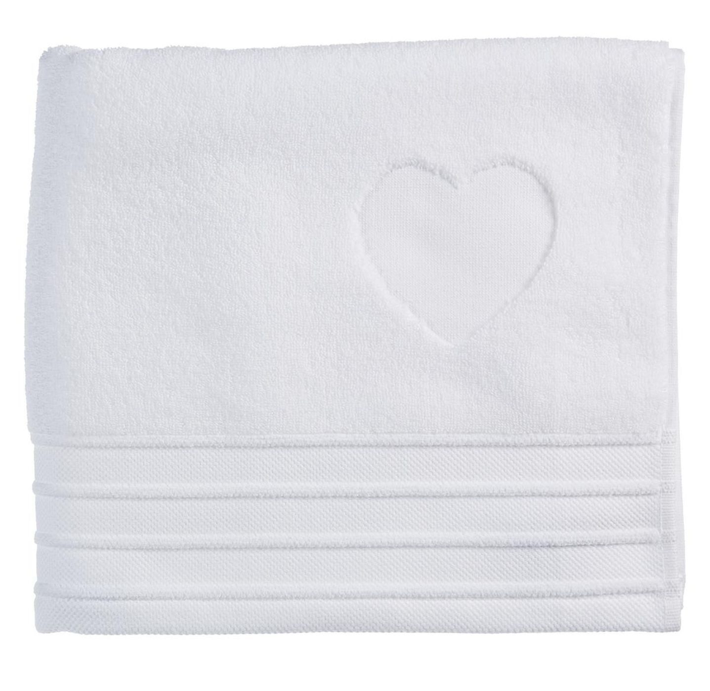 Rivièra Maison Handtuch Heart_White_UV_UV_60x110 3er Set Handtuch 60 x 110 cm, Frottier (Spar-Set, 3-St), Handtuch Frottetuch