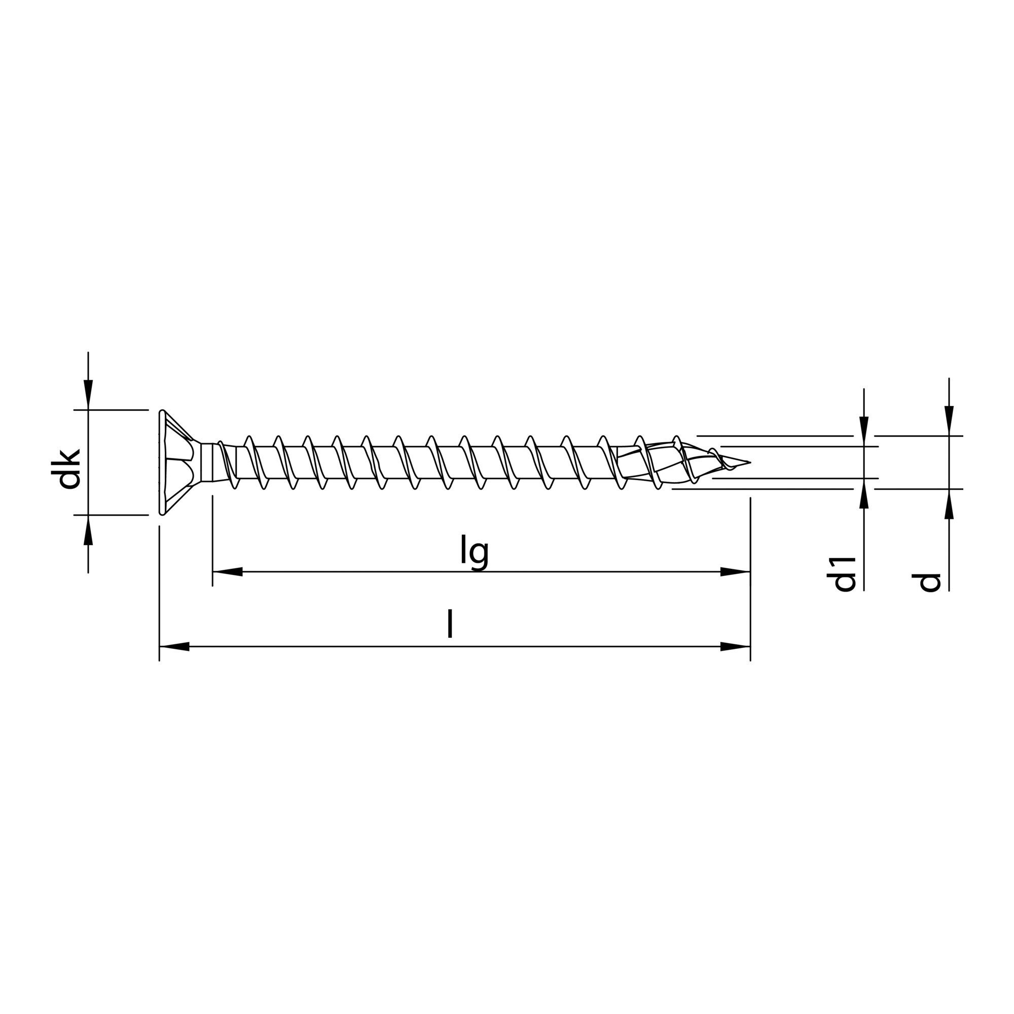 Heco Schraube HECO-TOPIX-plus 4,5 x 60, Verlegeschraube, HECO-Drive, VVG, A3K 100 St
