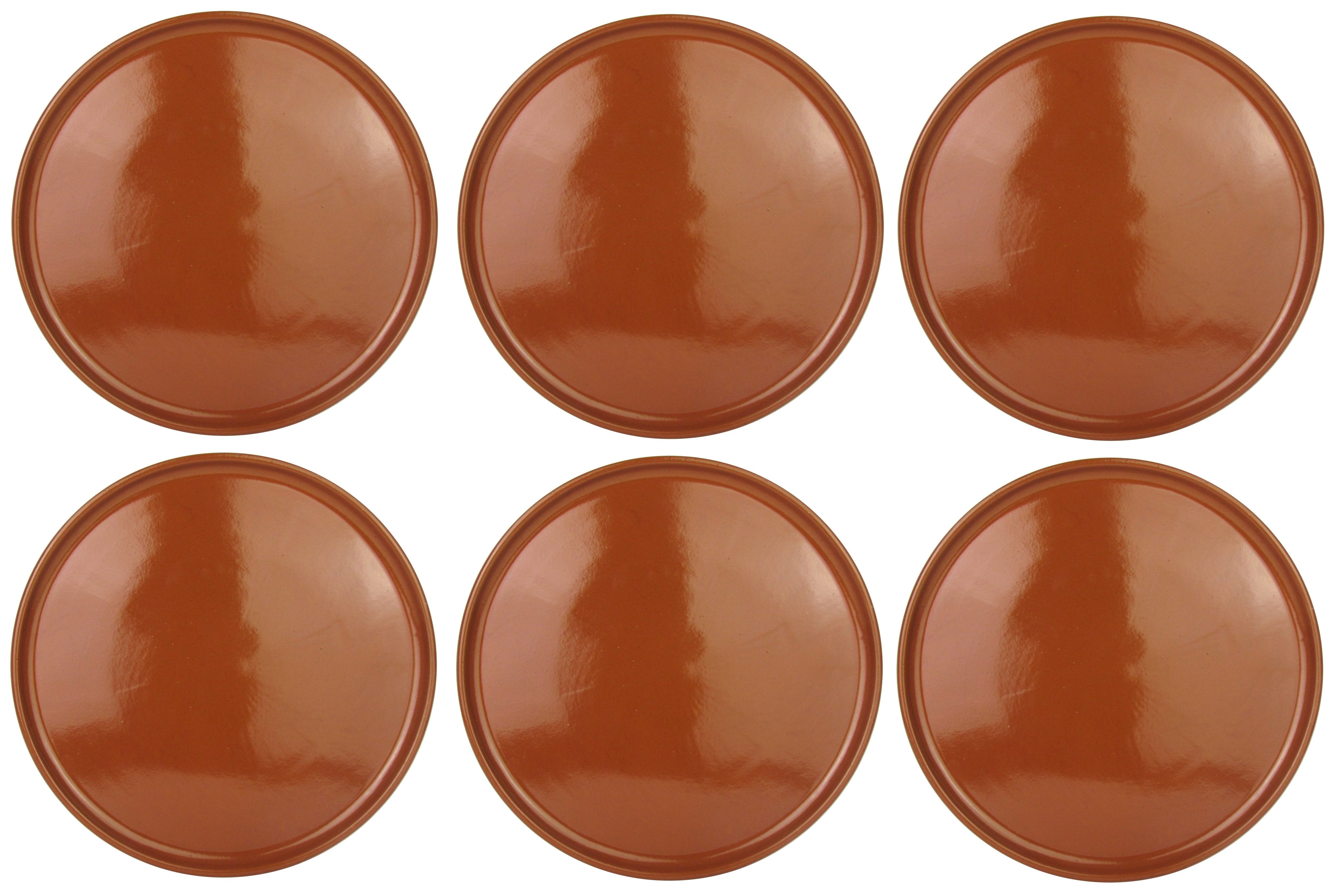 Arte Regal Pizzateller Mediterrane Pizzateller/Tonteller Ø 32cm, (6 St), spülmaschinengeeignet