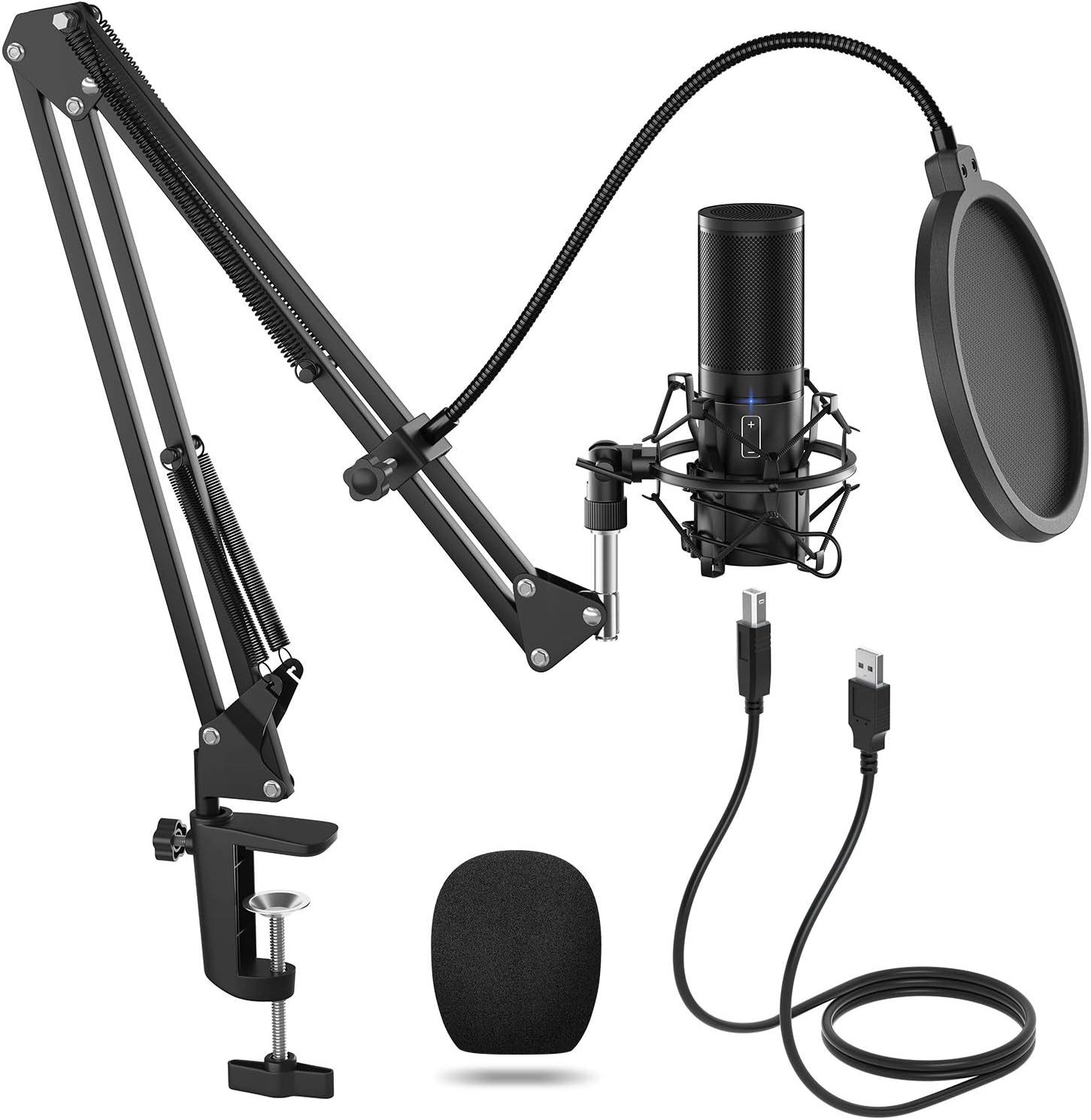 TONOR Mikrofon Q9 USB-Gaming-Mikrofon Kondensatormikrofon-Kit für Podcasting