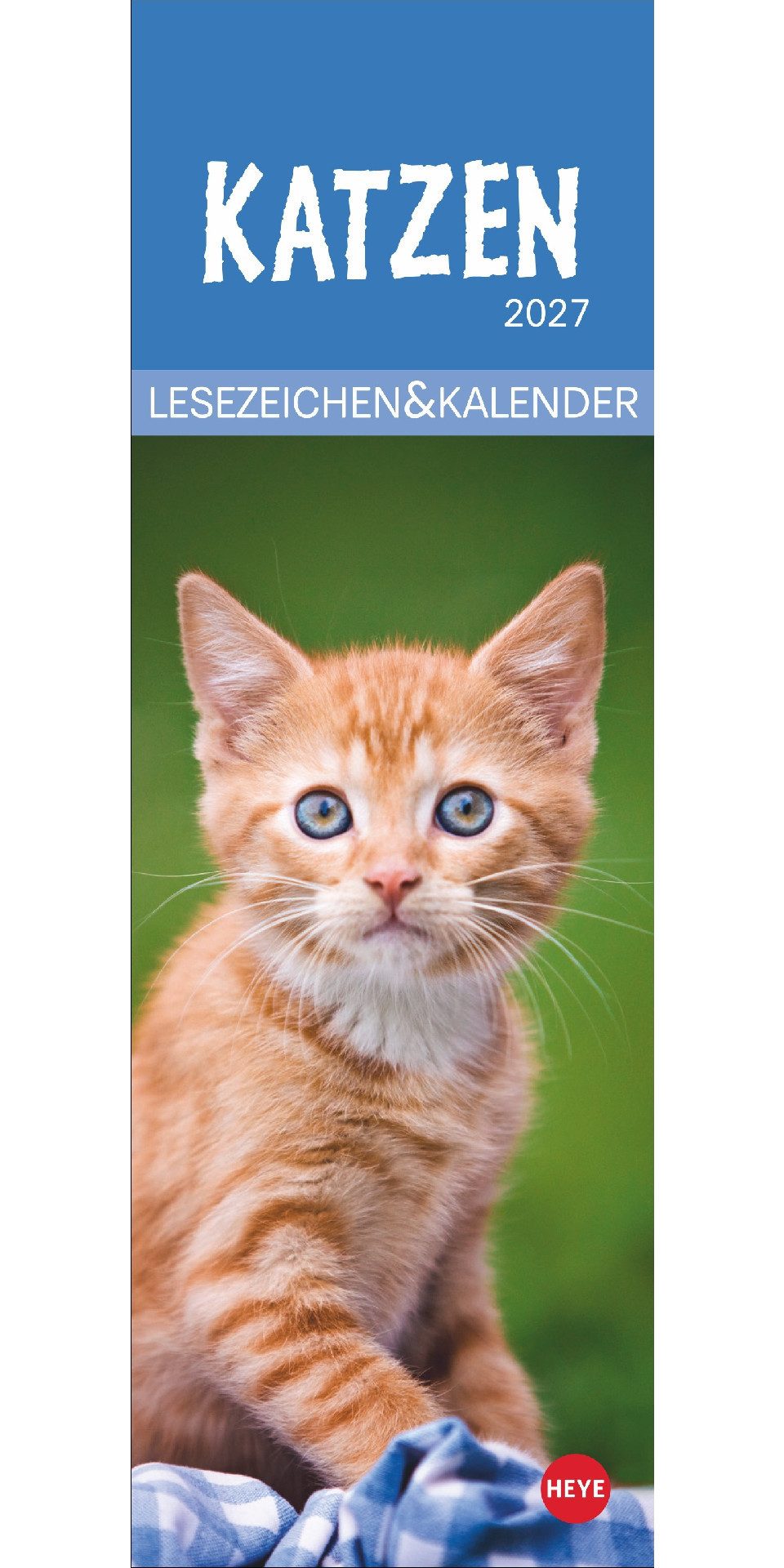 Lesezeichenkalender Katzen Lesezeichen & Kalender 2027
