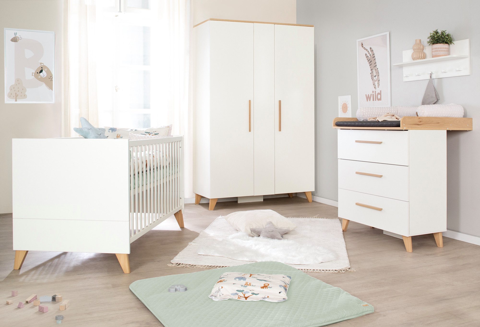 roba® Babyzimmer-Komplettset Leon 3-teilig - praktisches & modernes Design, günstig online kaufen
