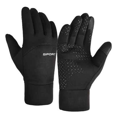 Alster Herz Fahrradhandschuhe Fahrrad Handschuhe Winter, Touchscreen, Lightweight, A0211 in sportlichem Design, atmungsaktiv