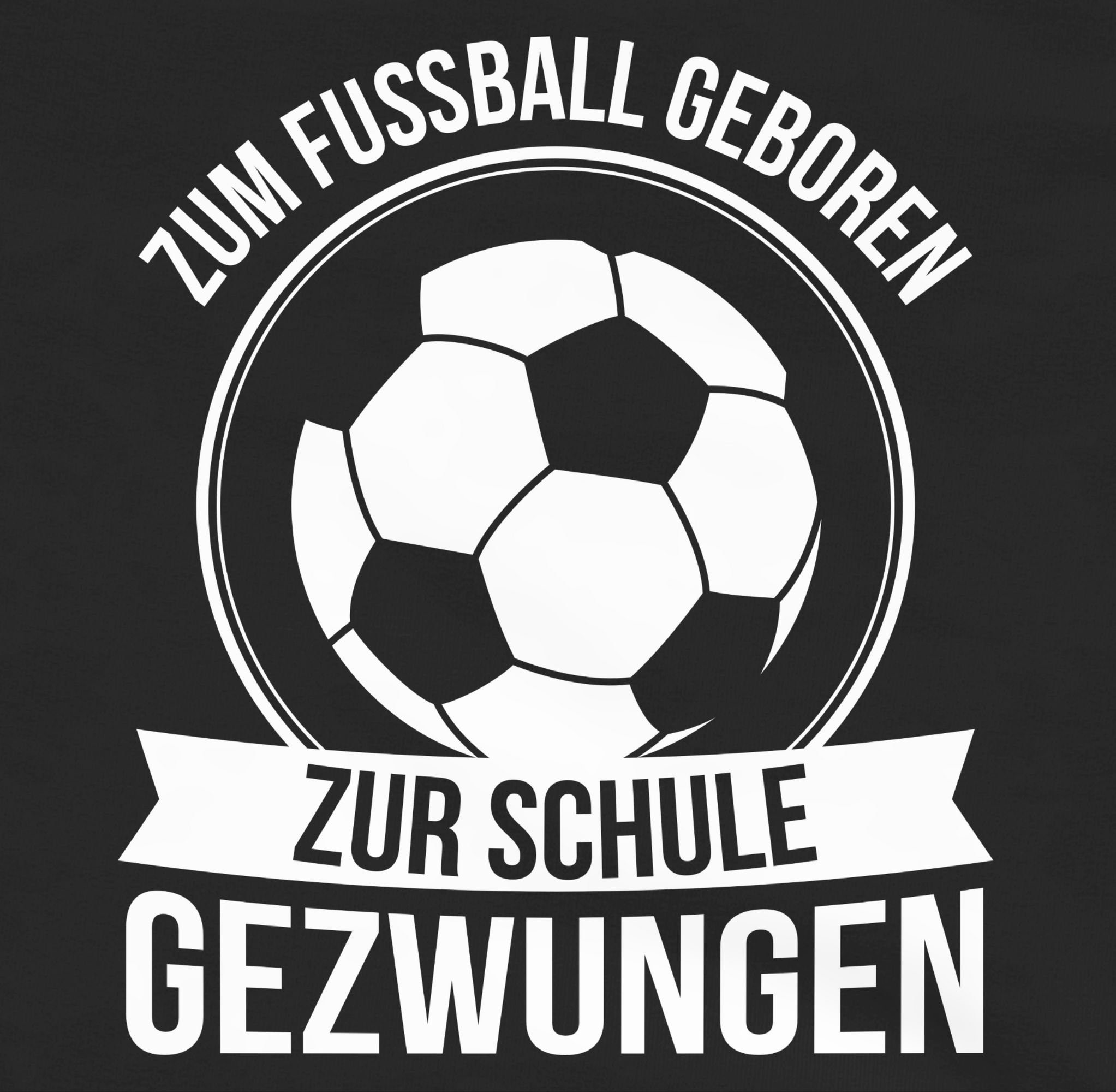 meliert zur gezwungen Mädchen Schwarz/Grau Einschulung Fußball Zum Shirtracer 1 geboren Hoodie Schule