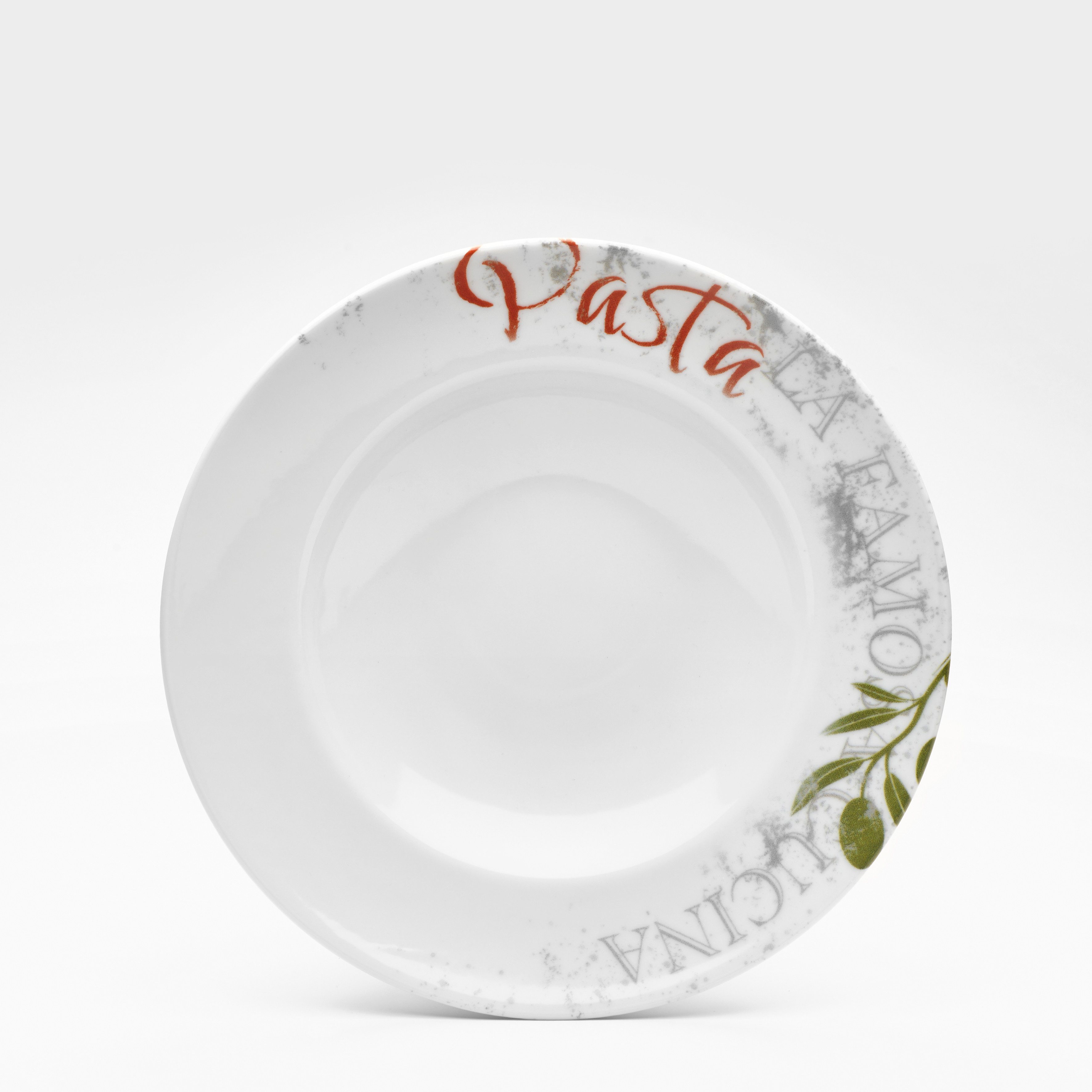 Pastateller Teller-Set Famosa, mit PIZZA Schriftzug, 6er Set, Ø 27 cm