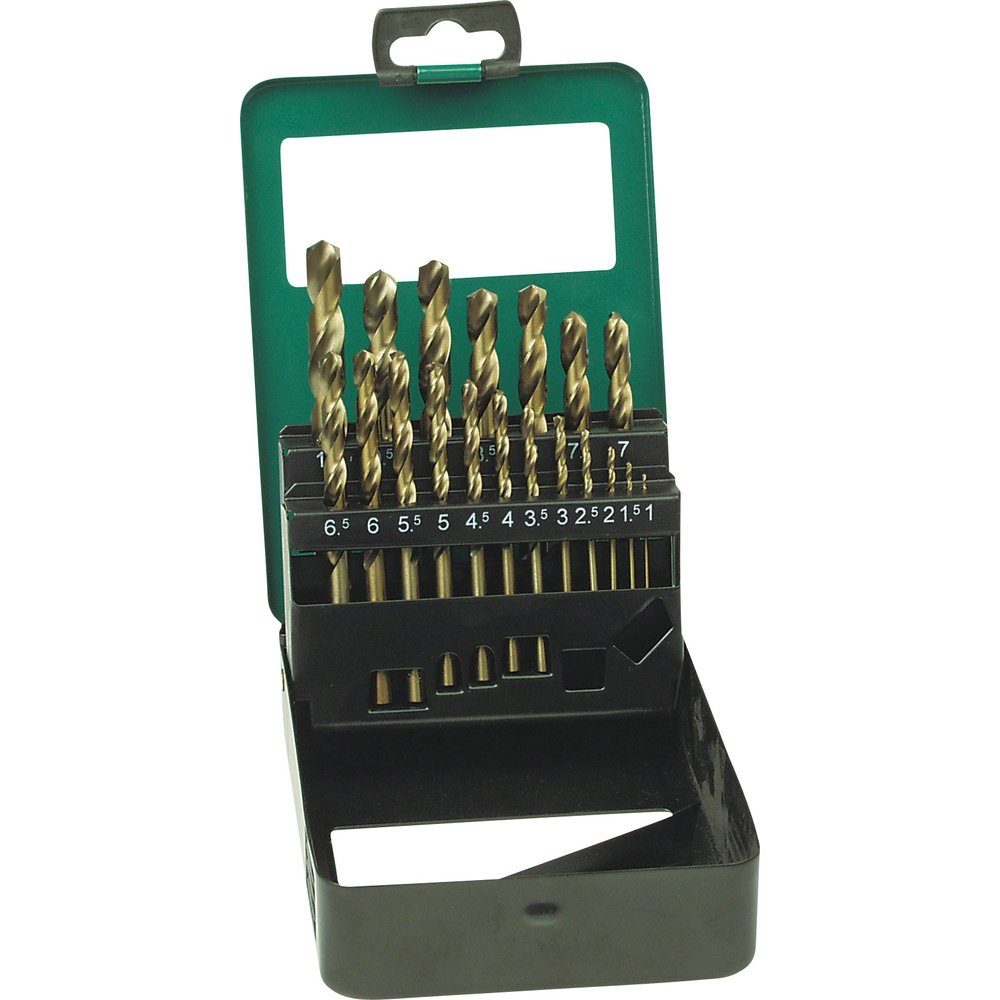 Brüder Mannesmann Werkzeuge Metallbohrer Brüder Mannesmann M54319 Metall-Spiralbohrer-Set 19teilig 1 mm, 1.5