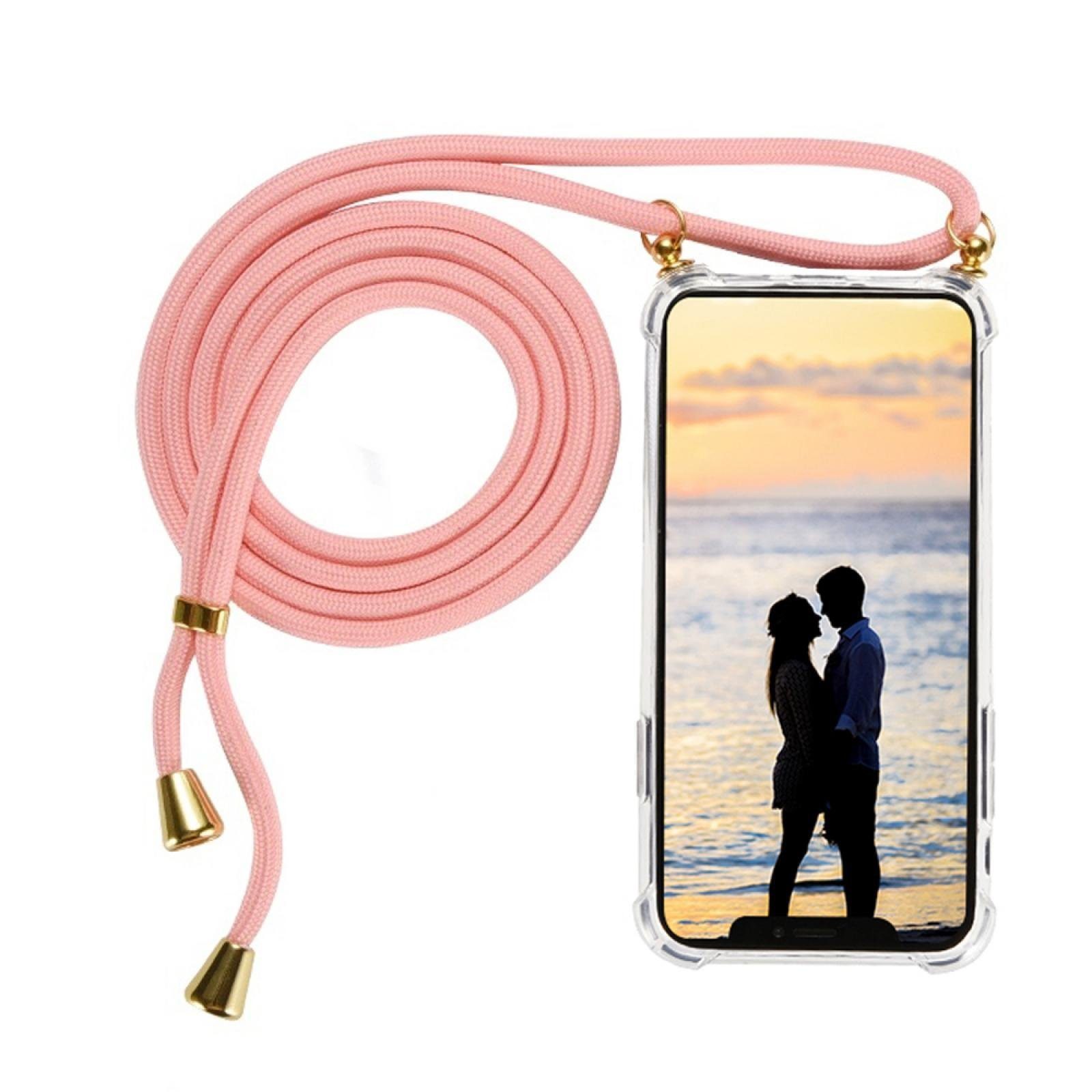Numerva Handykette Necklace Case Schutzhülle Handyhülle für Samsung Galaxy S20 FE, TPU Schutzhülle Case Cover mit Seil zum umhängen