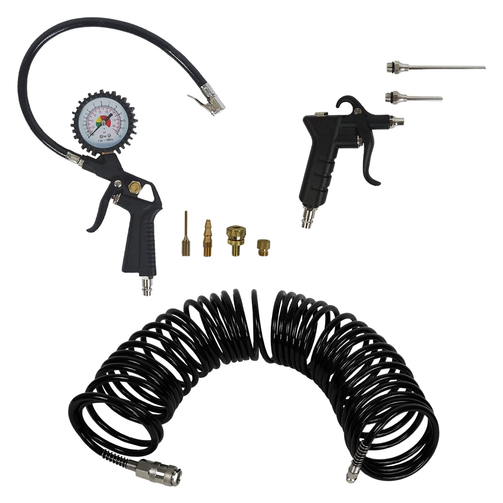 siwitec Kompressor Kompressor Zubehör-Set: 10m Druckluftschlauch, Druckluft günstig online kaufen