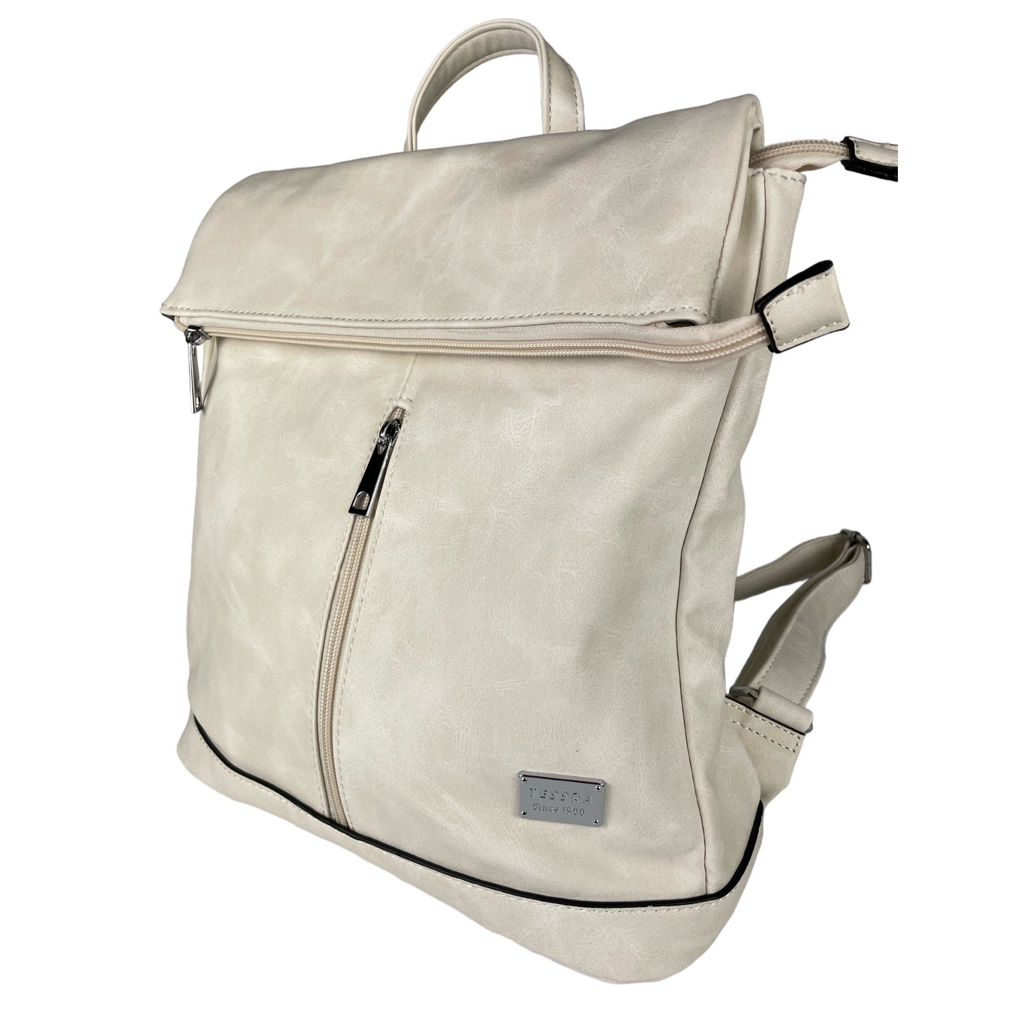 Taschen4life Rucksack 2in1 Rucksack & Umhängetasche in Einem D5623, Damen Rucksacktasche, Fächer, schnell umbaubar, Multifunktionsrucksack