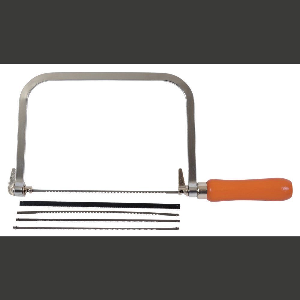 AVIT Handsäge Laubsäge, 360 ° verstellbar, mit 3 Sägeblättern für Holz AV09030