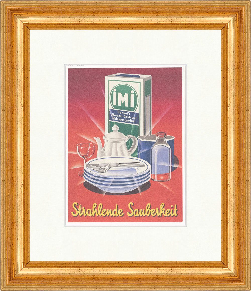 BillerAntik Kunstdruck IMI Strahlende Sauberkeit Reinigungsmittel Haushalt Plakatwelt 391 Ge, (1 St)