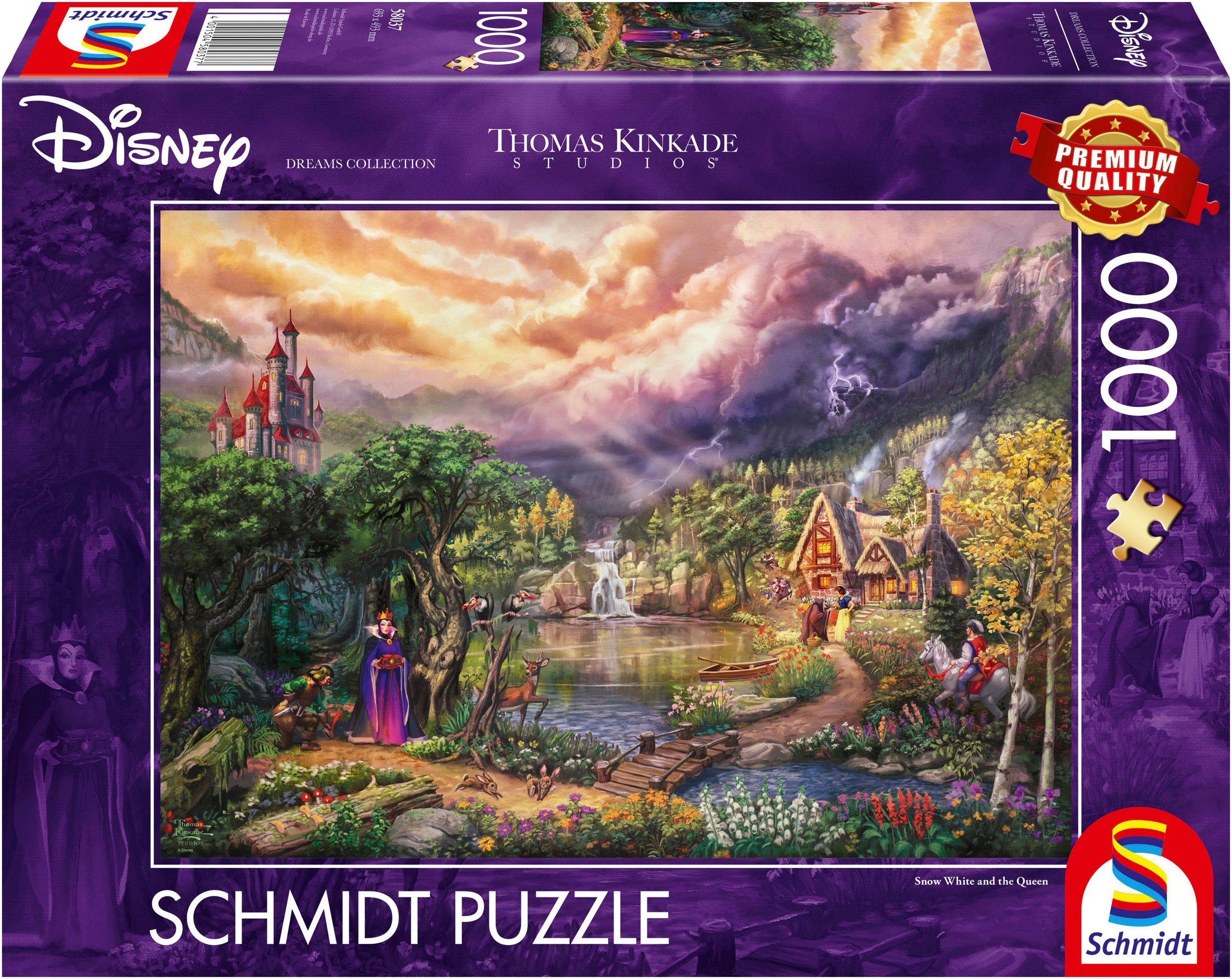 Schmidt Spiele Puzzle Disney, Snow White and the Queen von Thomas Kinkade, 1000 Puzzleteile