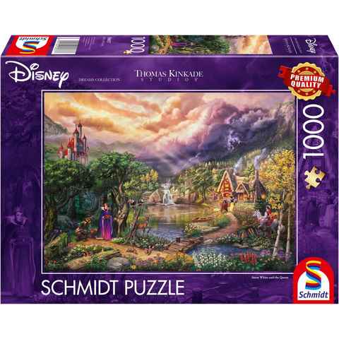 Schmidt Spiele Puzzle Disney, Snow White and the Queen von Thomas Kinkade, 1000 Puzzleteile