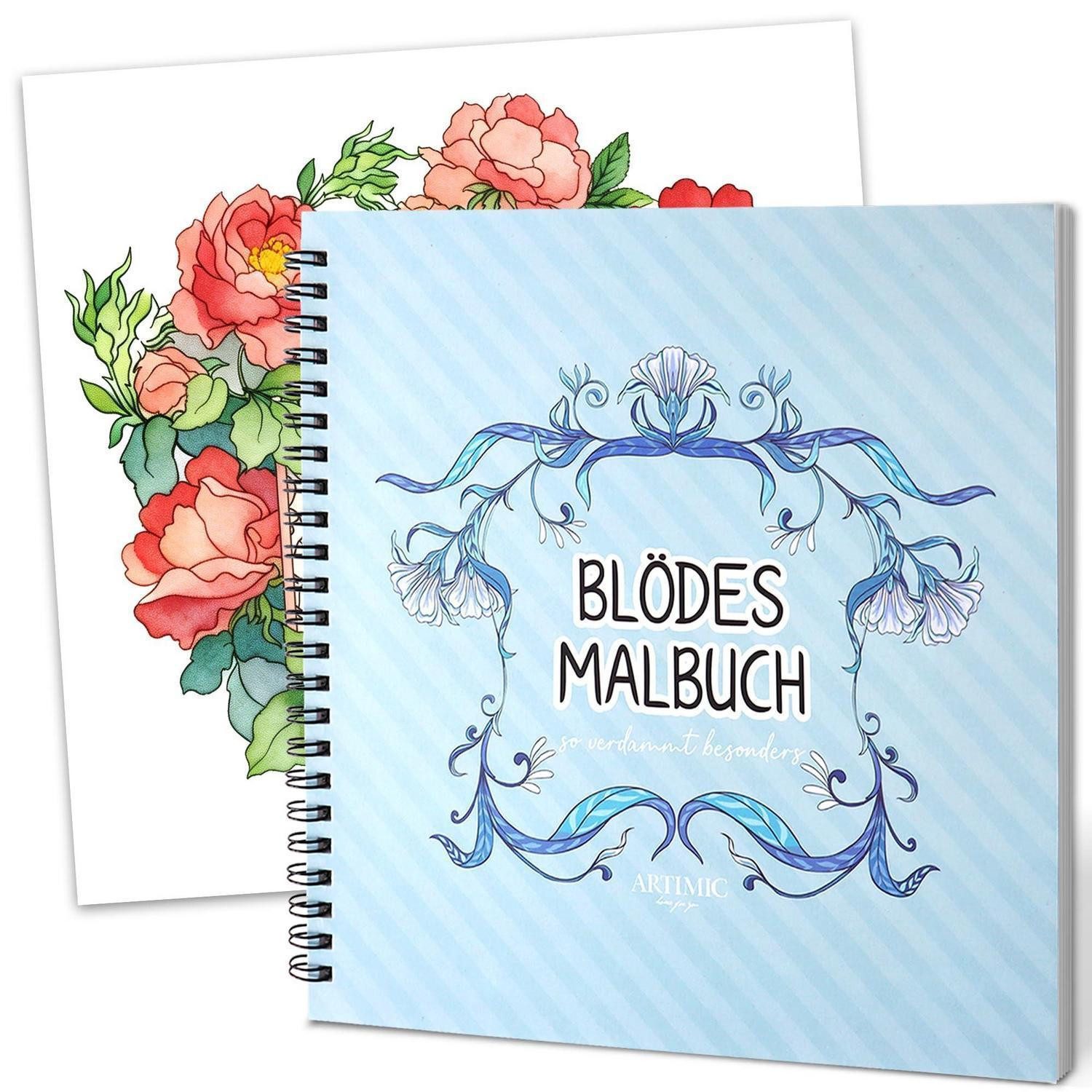 LuxusKollektion Malbuch Malbuch Erwachsene Demotivierend Blumen Schimpfwort