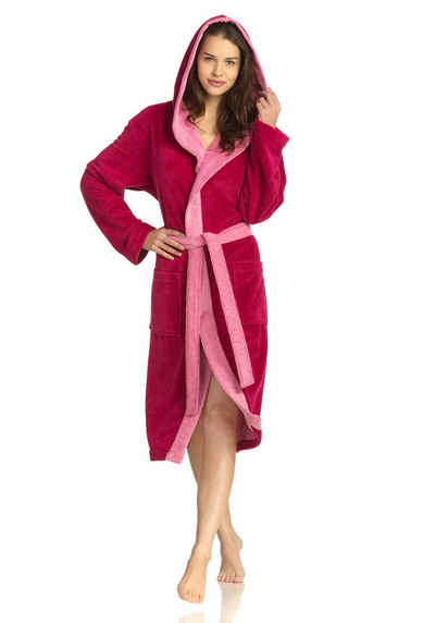 Bademantel »Bademantel Two-Tone« Saunamantel aus 100 % Baumwolle für Damen und Herren OTTO Herren Kleidung Nachtwäsche Bademäntel Kimono Bademäntel 