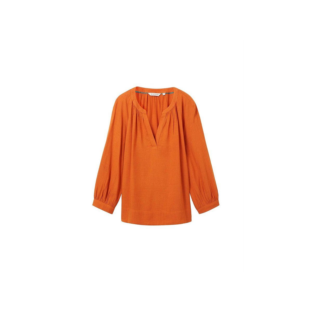 Langarmbluse Orange TOM TAILOR uni (1-tlg)