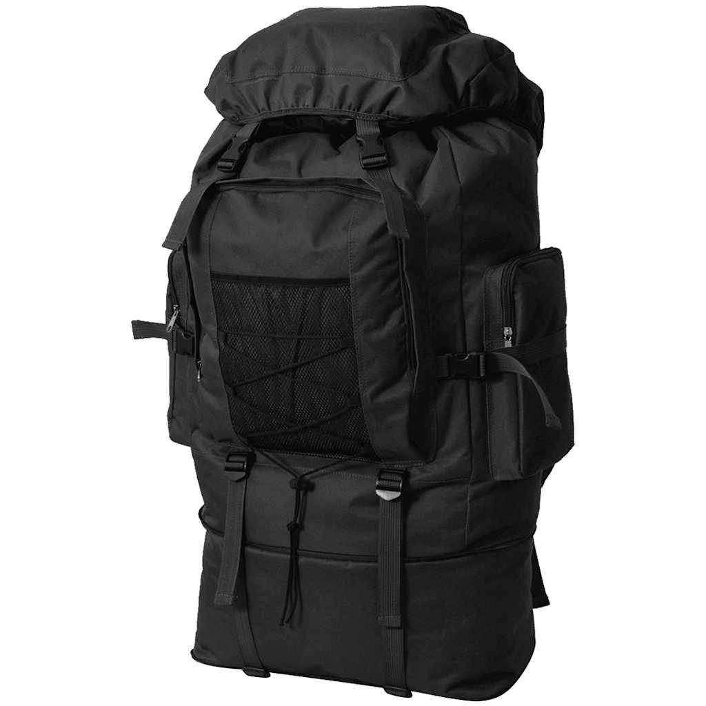 Schulrucksack Rucksack Armee-Stil 42x21x78 cm Schwarz