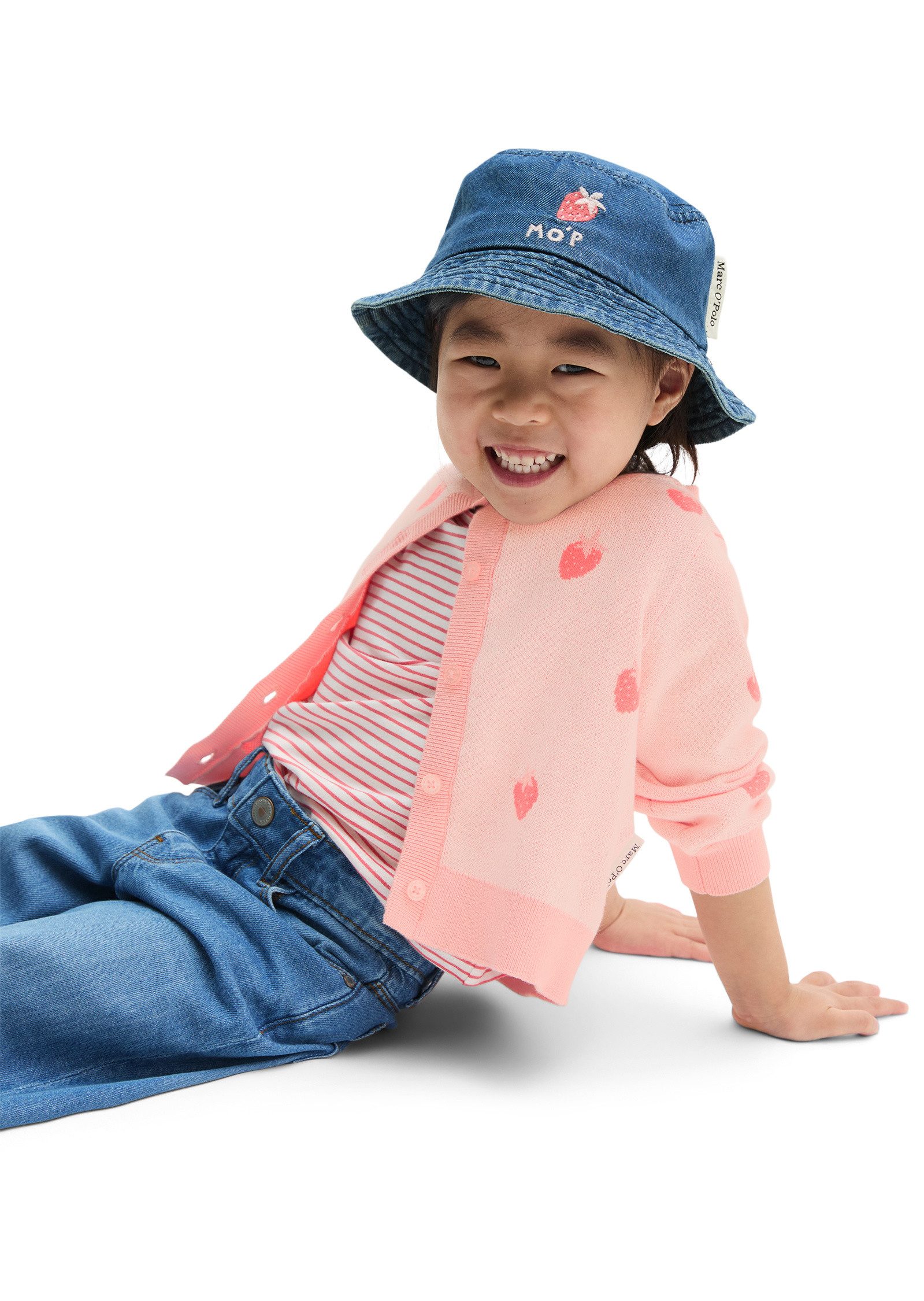 Marc O'Polo Cardigan mit Erdbeermuster