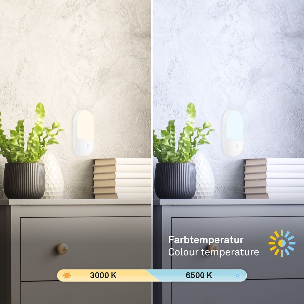 Briloner Leuchten LED Steckdosenleuchte 2184016, Dimmfunktion, LED fest integriert