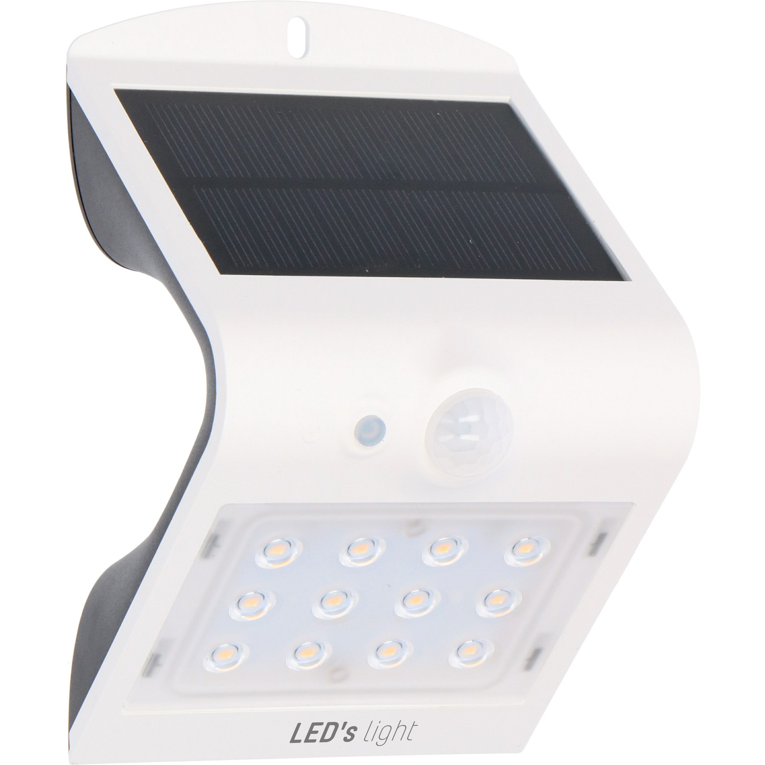 LED's light LED Solarleuchte 300403 Solar LED-Flutlicht, LED, weiß Bewegungsmelder 1,5W warmweiß IP65