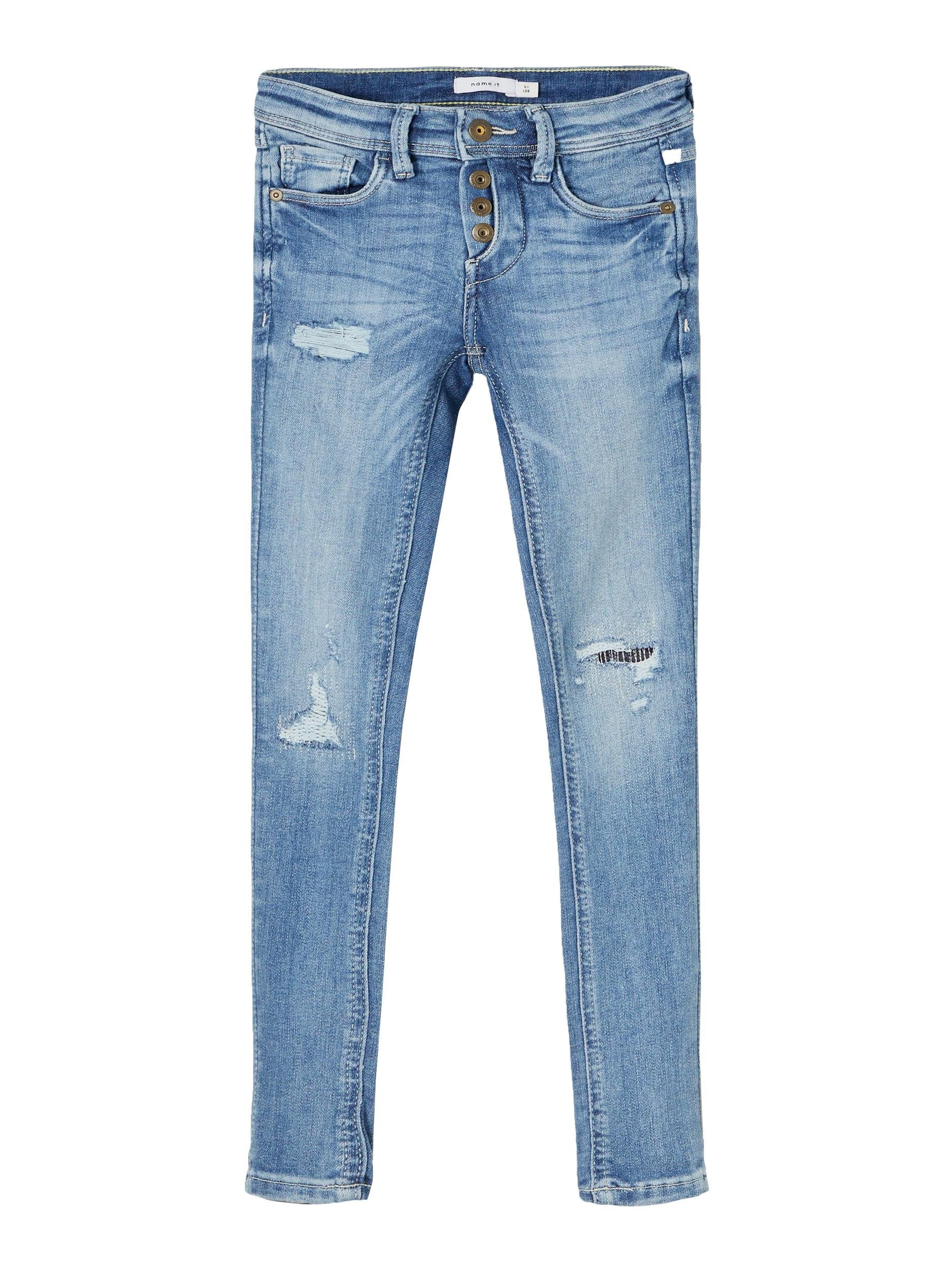 Name It Skinny-fit-Jeans Name It Jungen Skinny Jeans mit Destroyed-Details