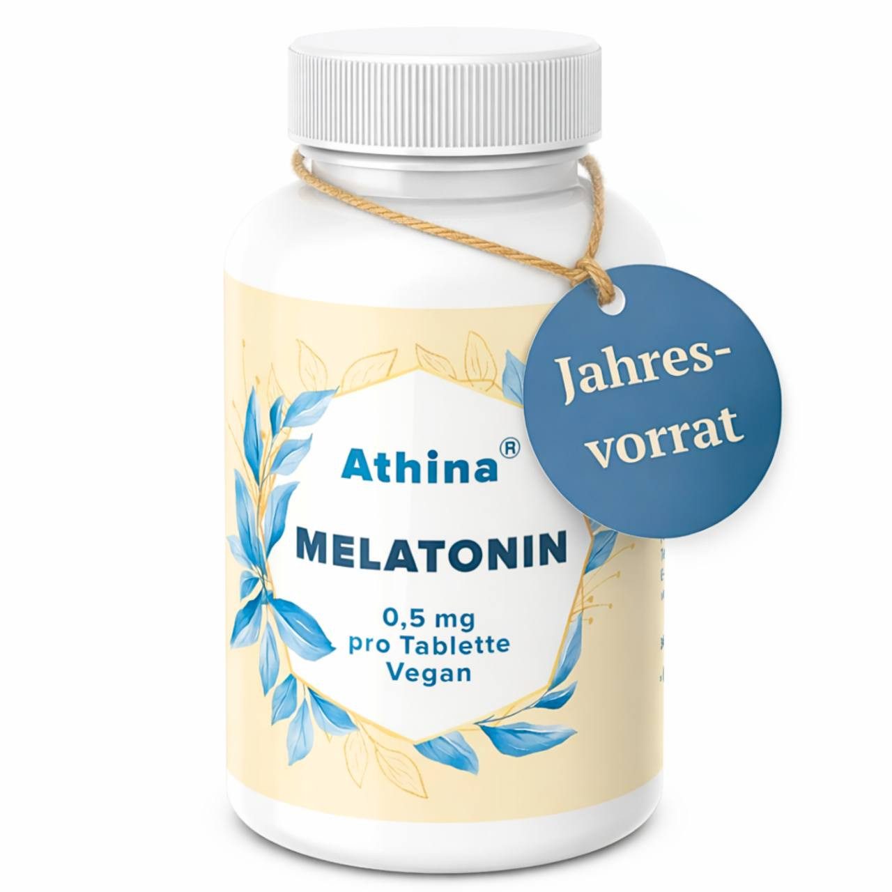 Athina Athina Melatonin – 365 Tabletten – 0,5mg Melatonin pro Tablette Kapseln, 70 g