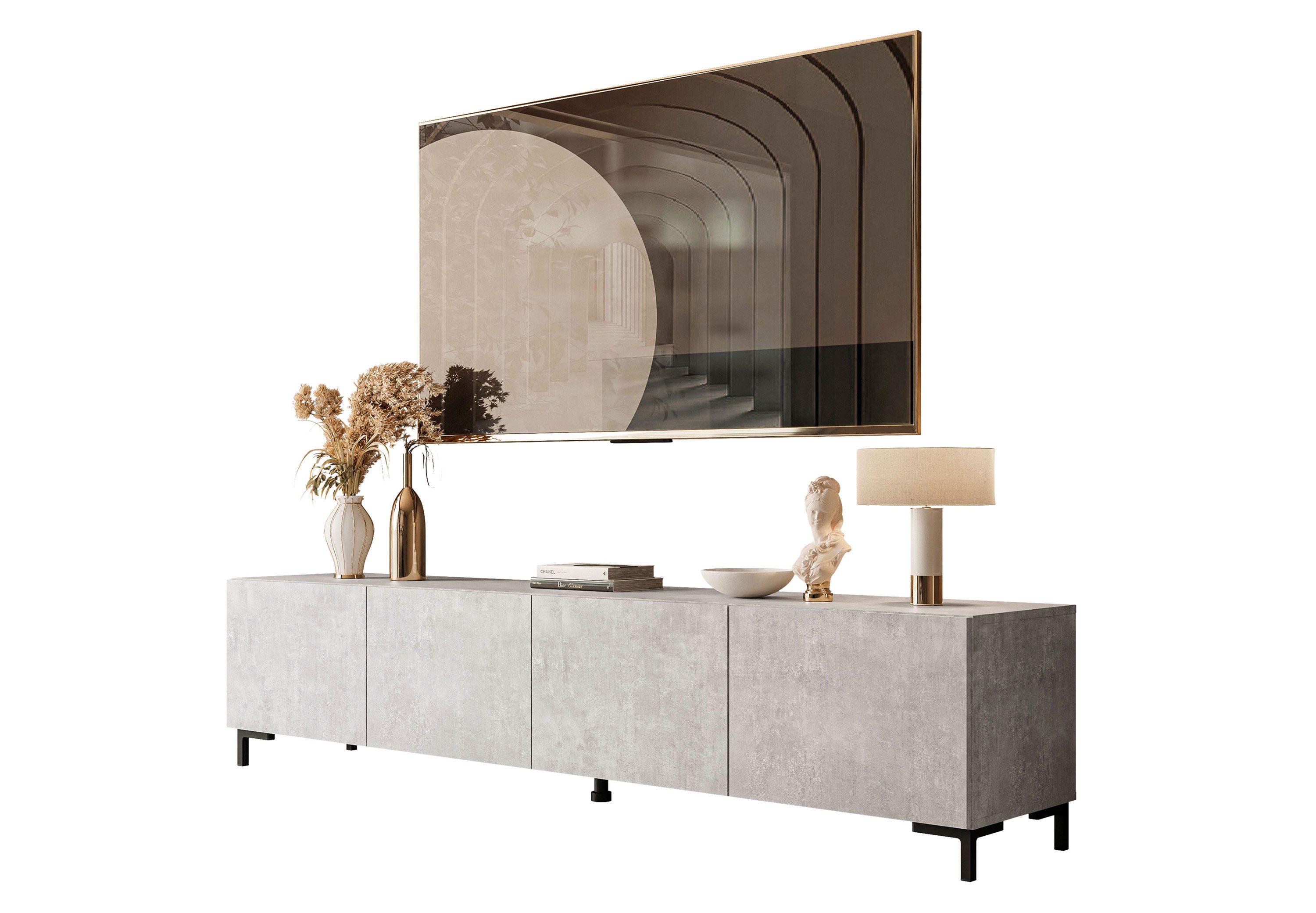 Lookway Lowboard COLGANTE BETON 200 TV-Schrank mit Beinen