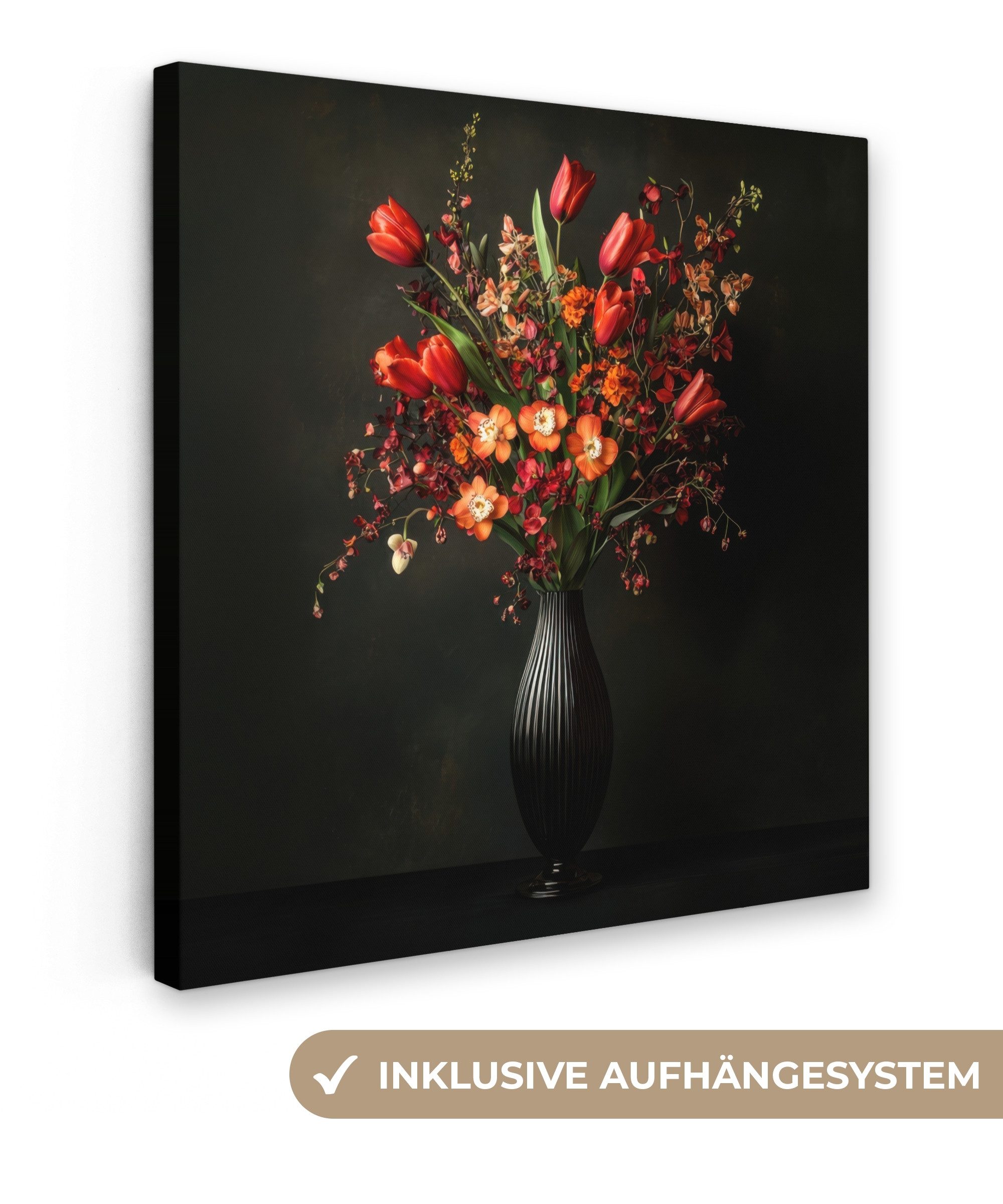 Leinwandbild Blumen - Zweige - Strauß