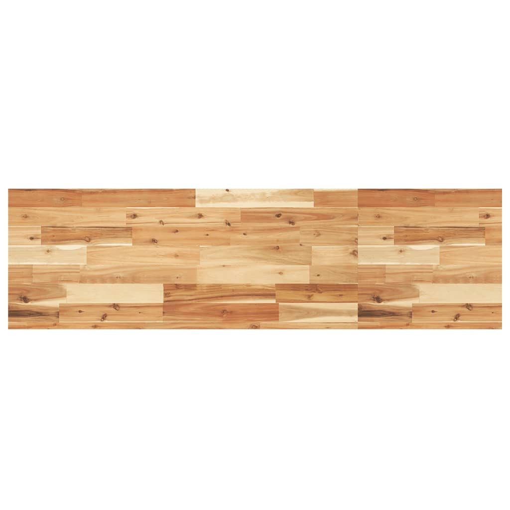vidaXL Badezimmerspiegelschrank Waschtischplatte Ölbeschichtung 140x40x4 cm Massivholz (1-St)