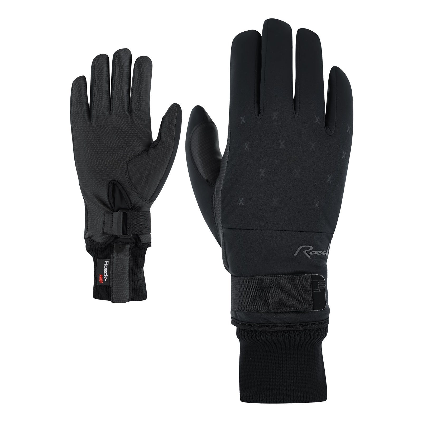 Roeckl SPORTS Langlaufhandschuhe Ehrwald mit Kreuzchen-Design
