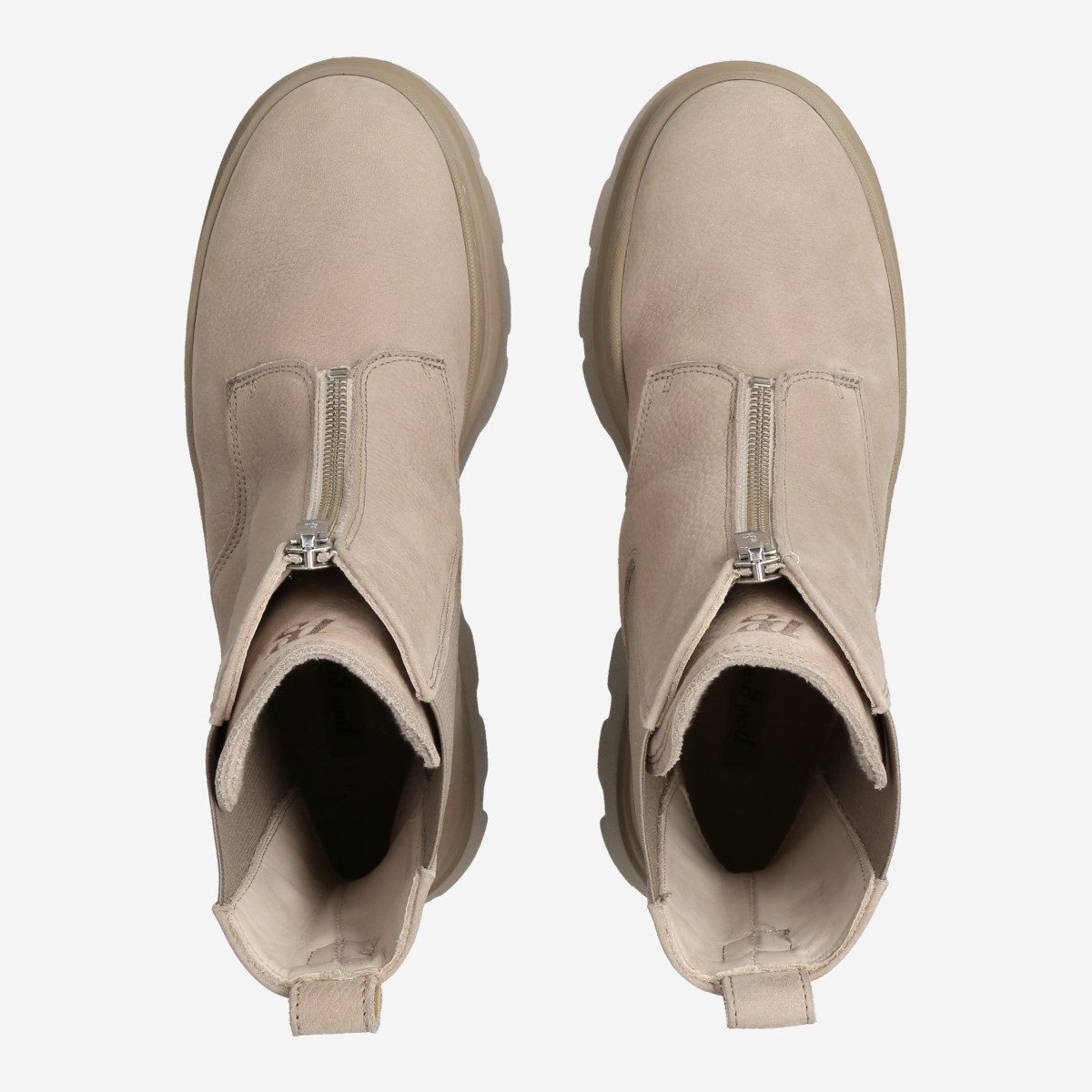 Paul Green Paul Green 8030-004, Chelsea Boots, Stiefeletten, Beige, Damen Chelseaboots
