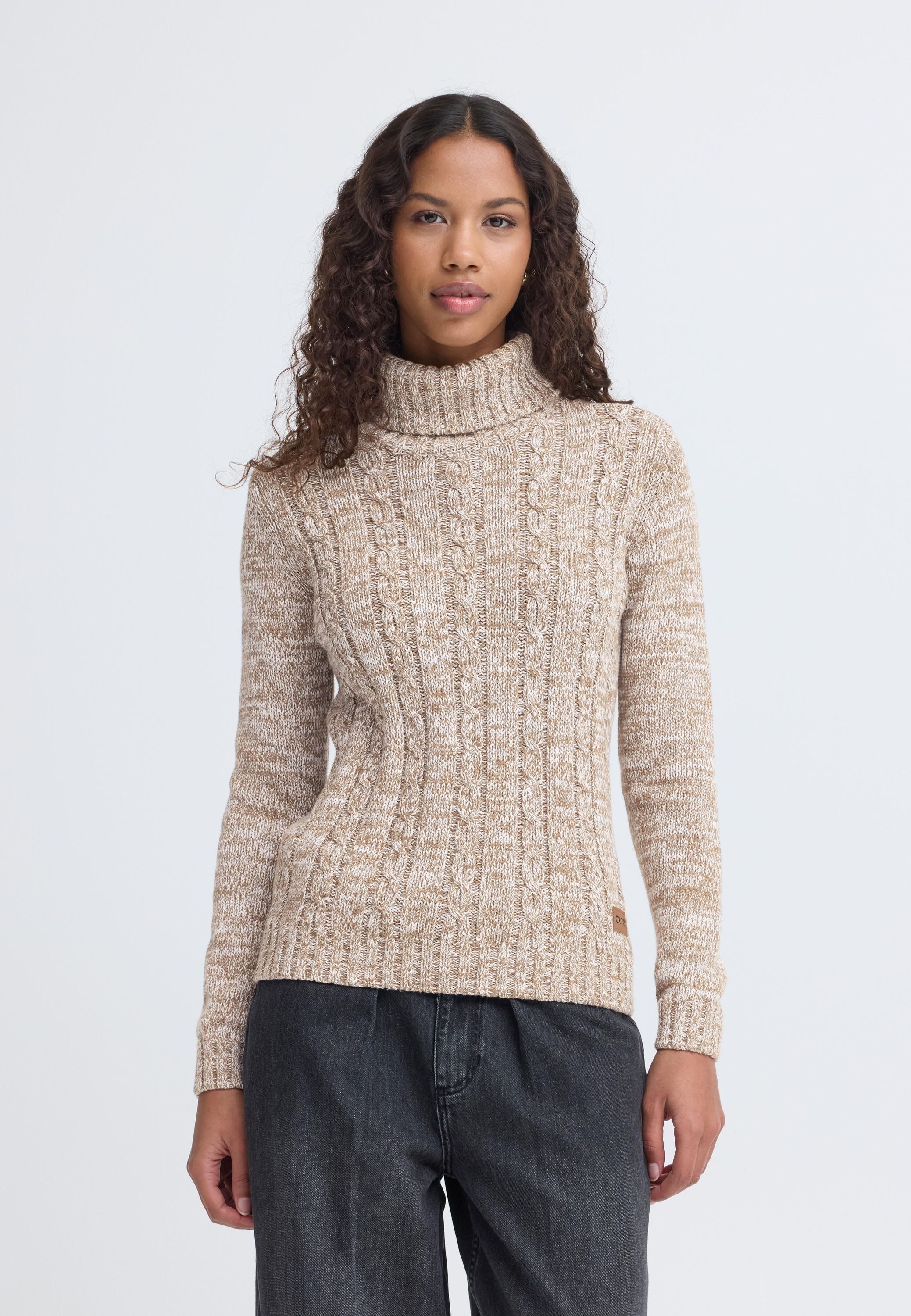 OXMO Rollkragenpullover OXPhilipa Strickpullover mit Rollkragen