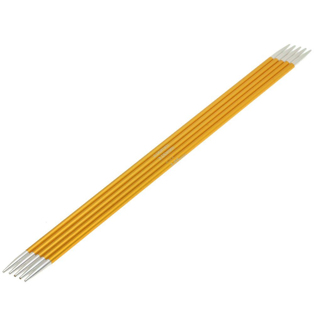 LANA GROSSA Strumpfstricknadeln Knit Pro ZING Nadelspiel Aluminium Rainbow, Stricknadel verschiedene Längen/Größen