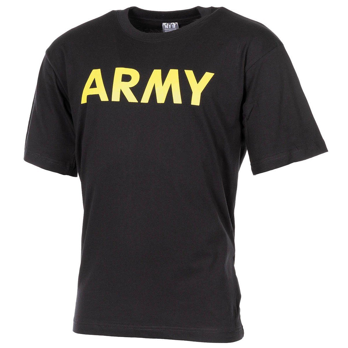 MFH T-Shirt T-Shirt, bedruckt, "Army", schwarz M
