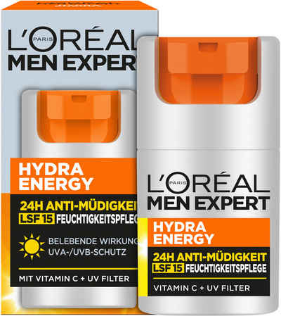 L'ORÉAL PARIS MEN EXPERT Gesichtsgel L'Oréal Men Expert Hydra Energy 24H Pflege LSF15, mit Lichtschutzfaktor