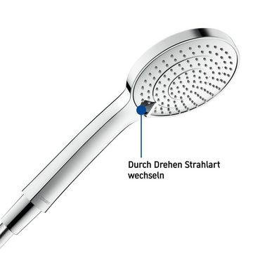 Duravit Brausegarnitur Handbrause Duschbrause Duschkopf 3 Strahlarten Regendusche, 3 Strahlart(en), 1 tlg., 1/2 Zoll