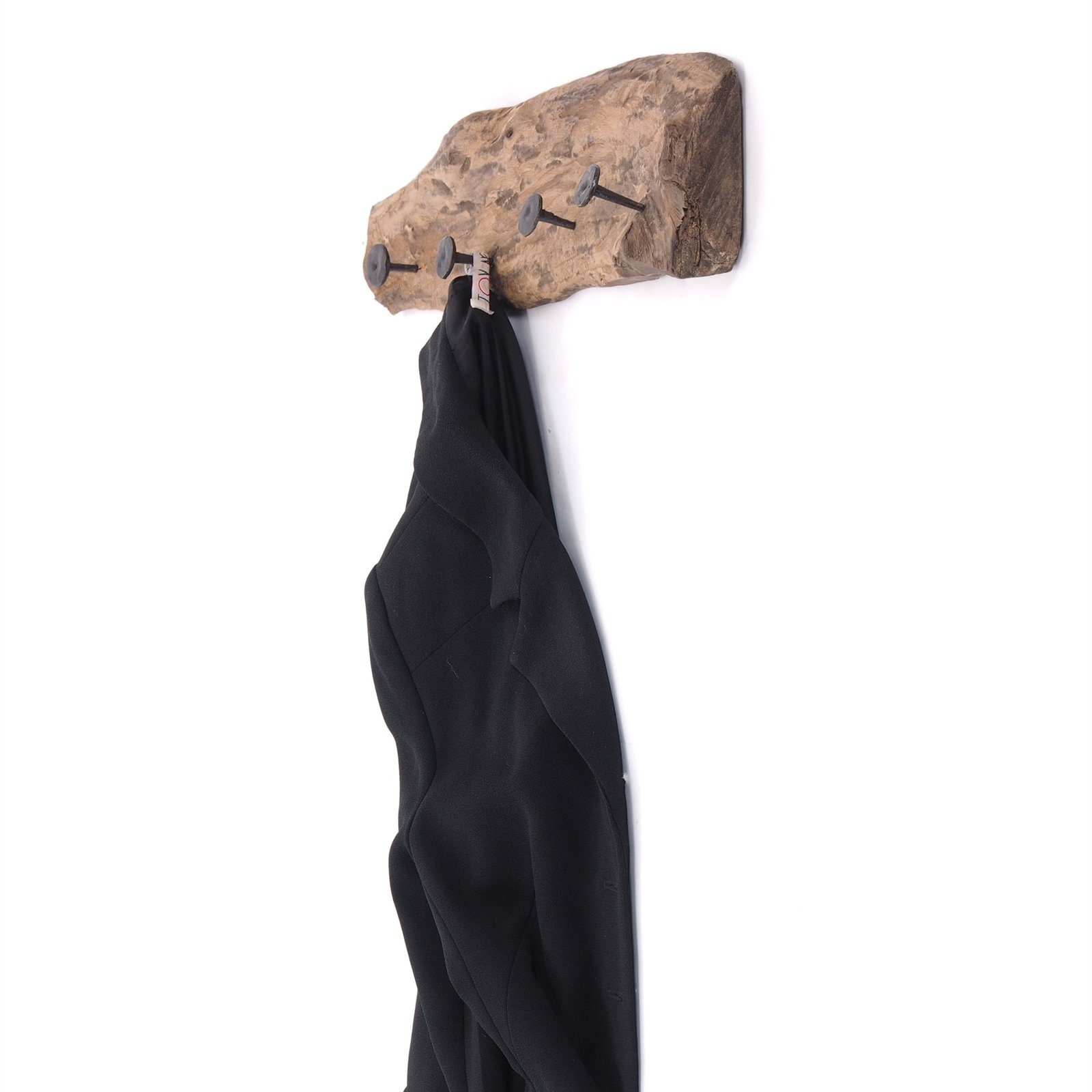 DESIGN DELIGHTS Wandgarderobe WANDGARDEROBE "TREIBHOLZ", 50x12 cm, Holz, vintage Kleiderhaken