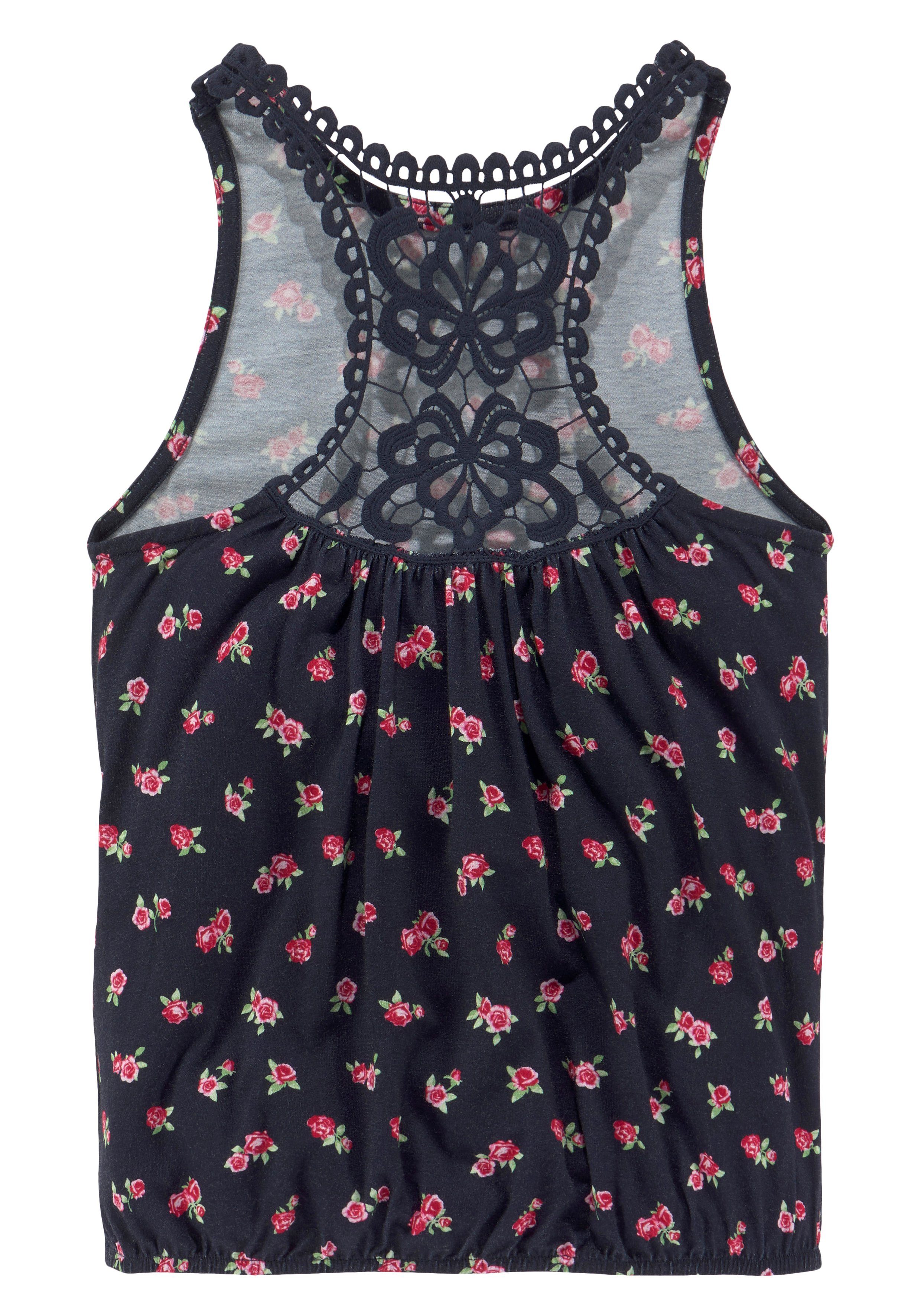 KangaROOS Tanktop mit Spitzeneinsatz Rücken im