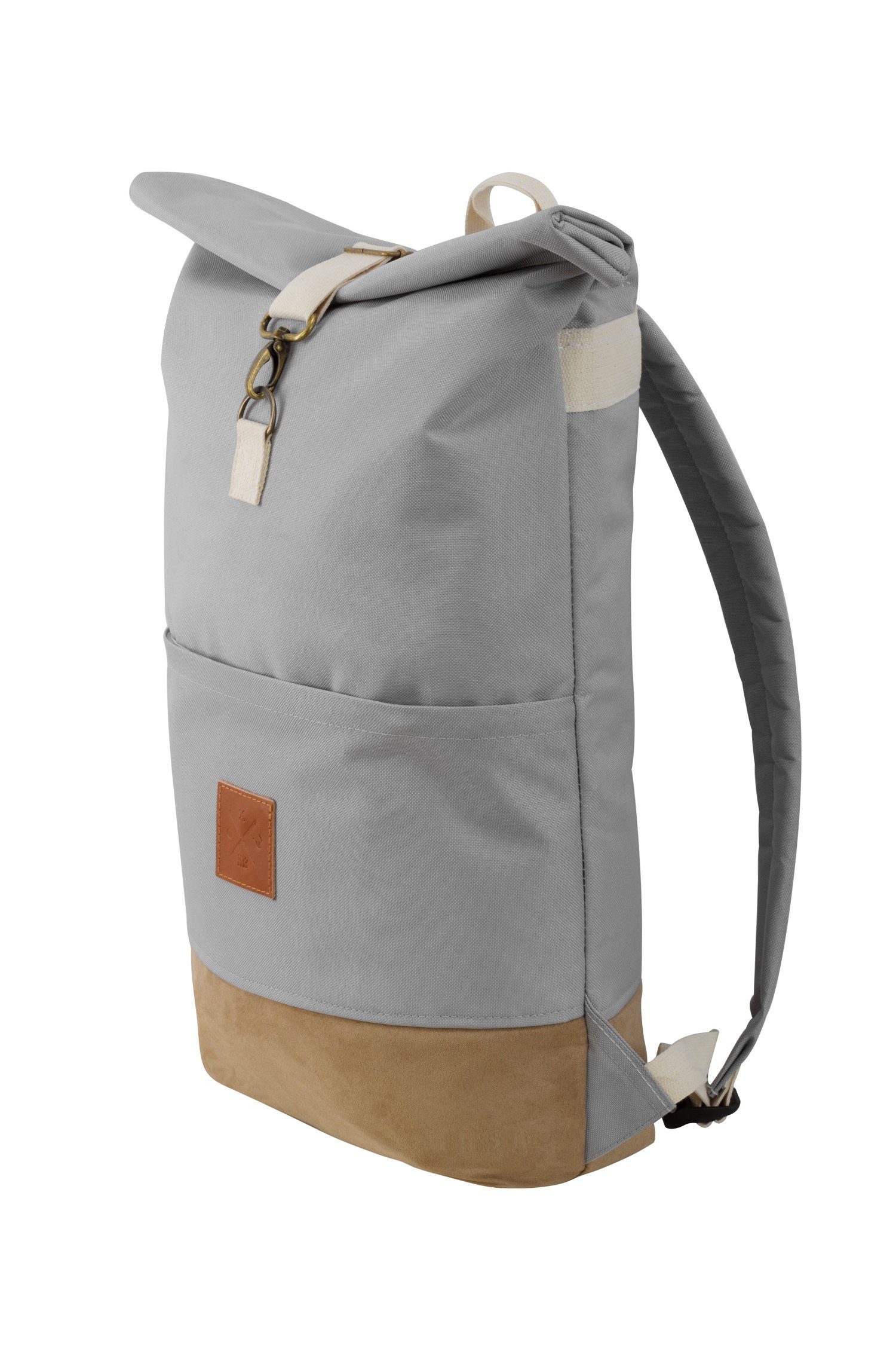 verstellbare Manufaktur13 Backpack - mit II Canvas Rollverschluss, wasserdicht/wasserabweisend, Roll-Top Wood Rucksack Tagesrucksack Gurte