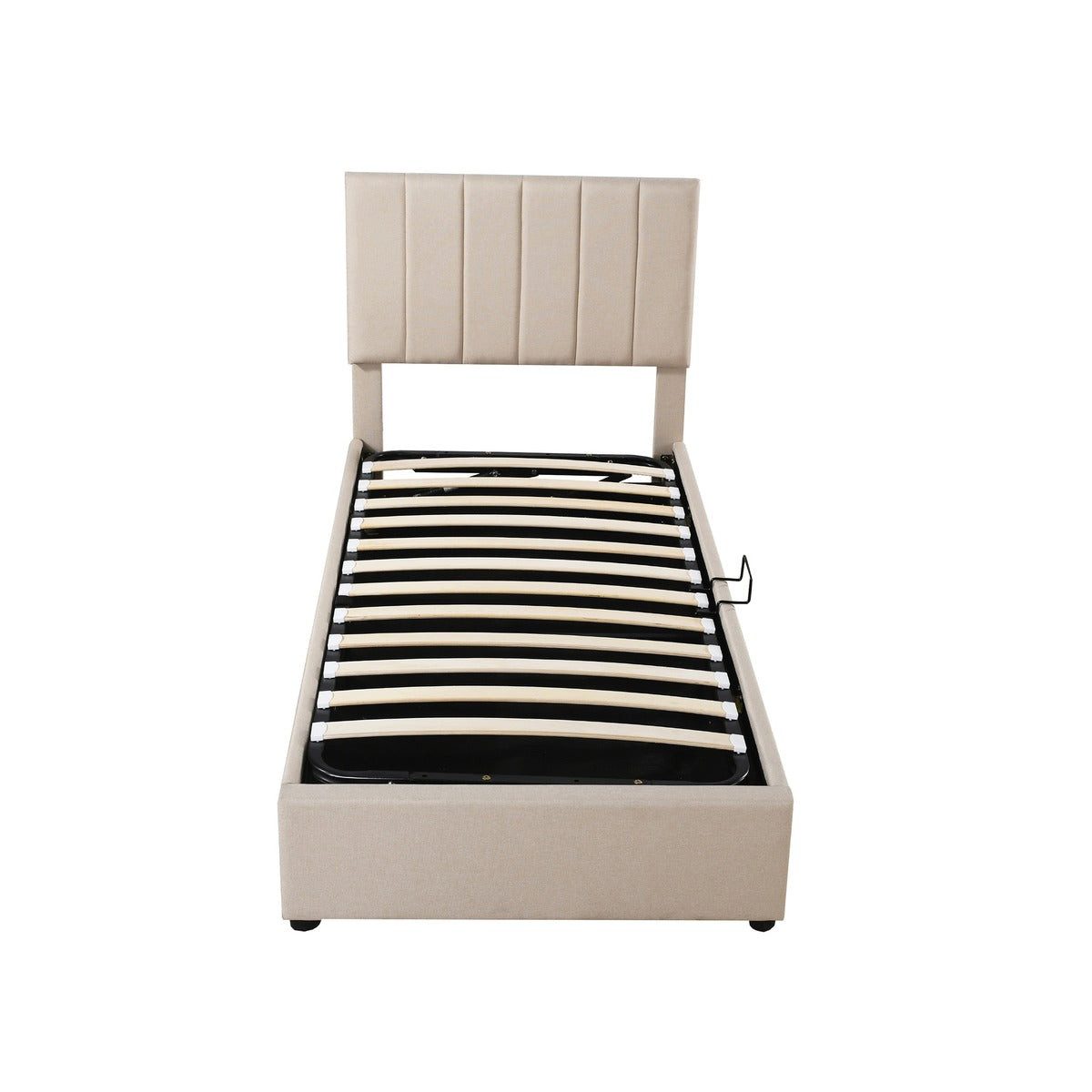 Polsterbett Polsterbett, 90x200 cm, in Beige, aus Upholstered