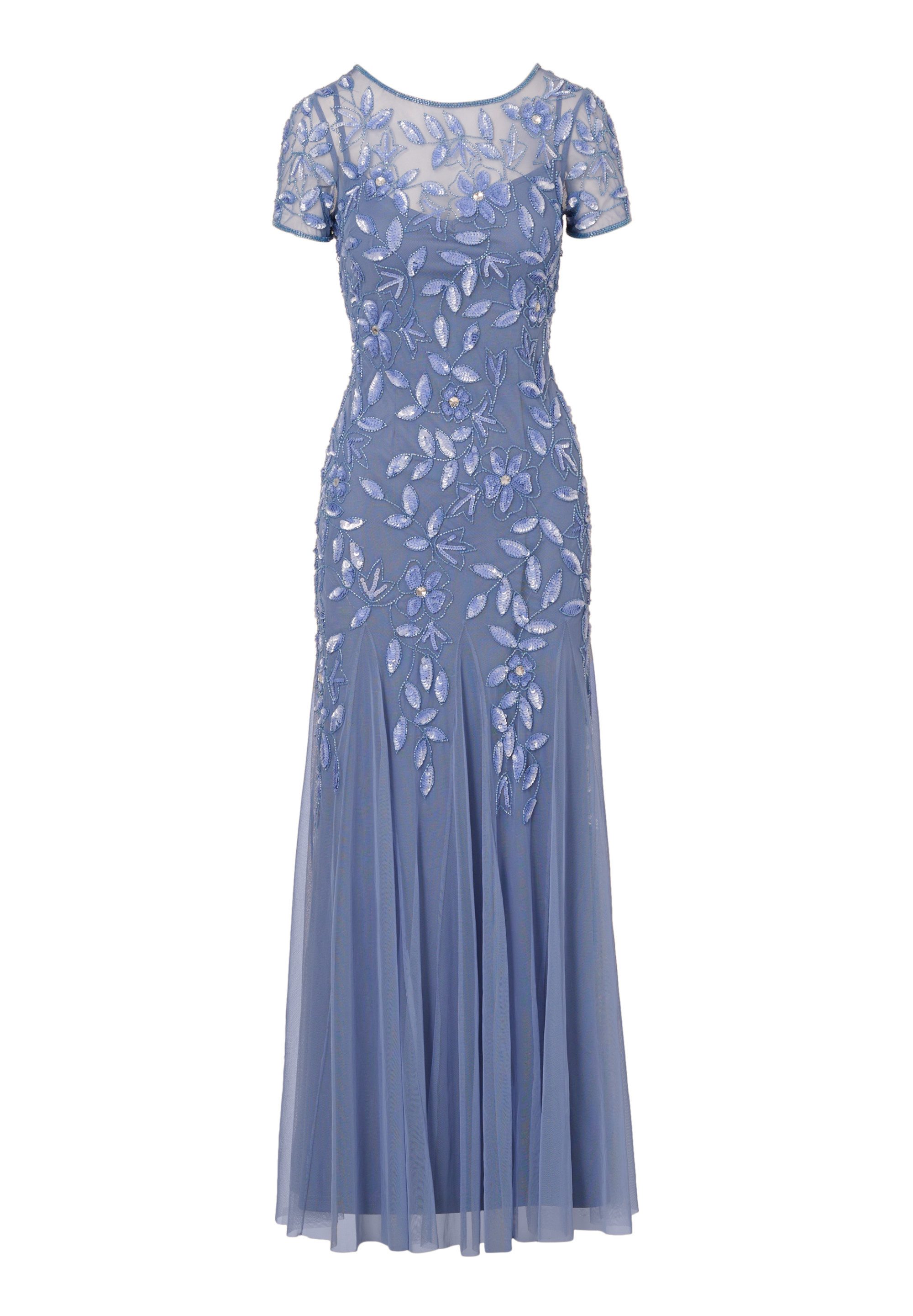 Adrianna Papell Abendkleid Bead Long Dress with Godets Langes und romantisc günstig online kaufen
