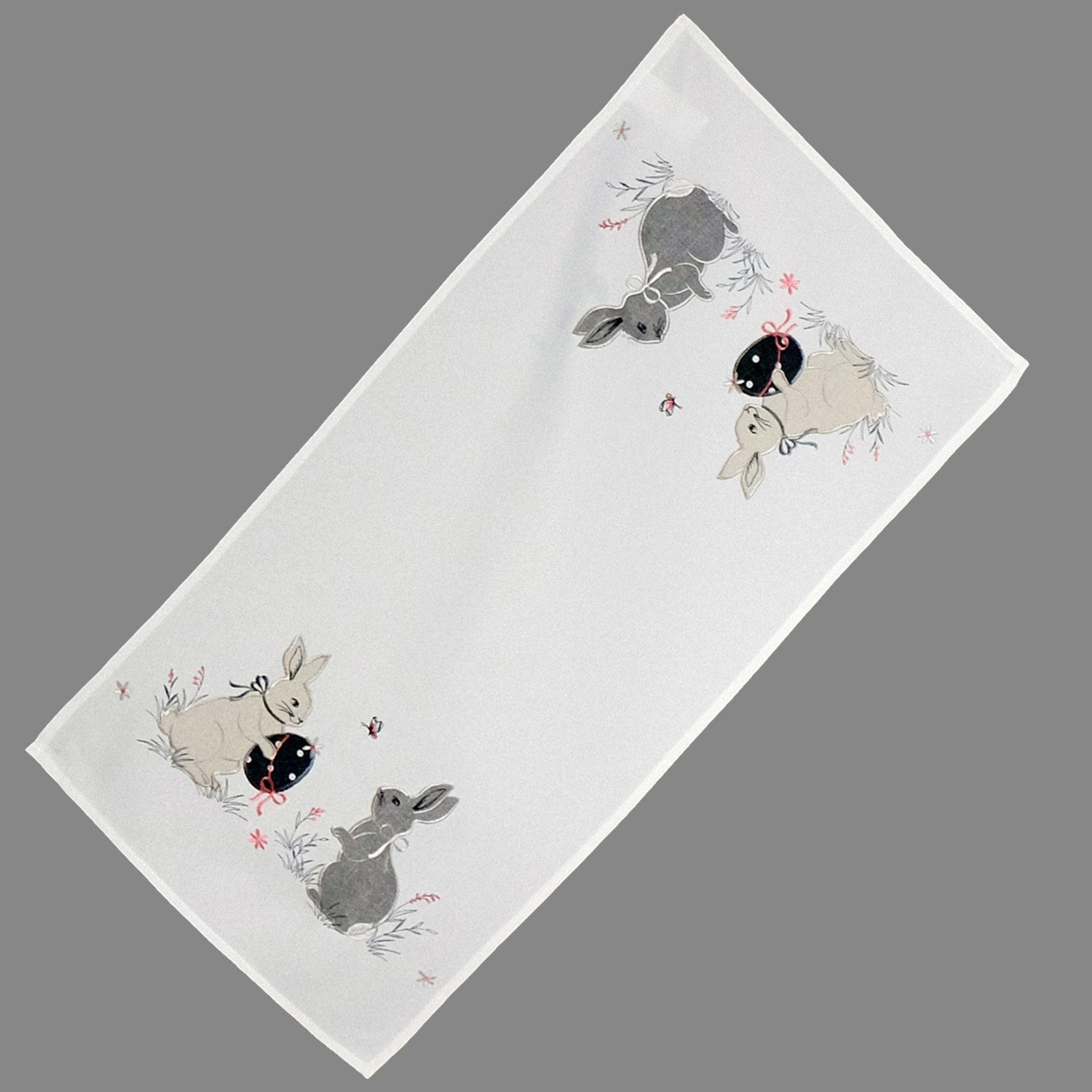 texpot Tischdecke mit Stickerei Osterhase mit günstig online kaufen