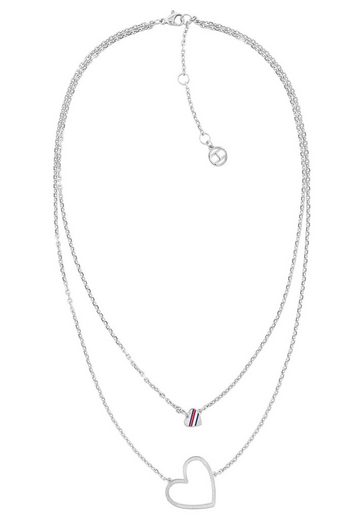 TOMMY HILFIGER Kette mit Anhänger »Herzen, CASUAL, 2780400«, mit ...
