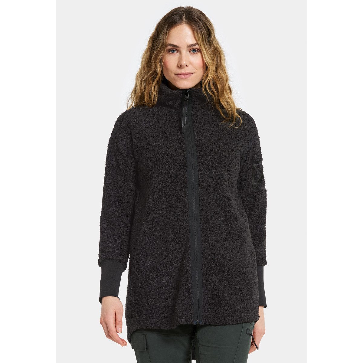Didriksons Fleecejacke Sally Damen Strickjacke, Übergangsjacke, Sweatjacke, Outdoorjacke, Wanderjacke