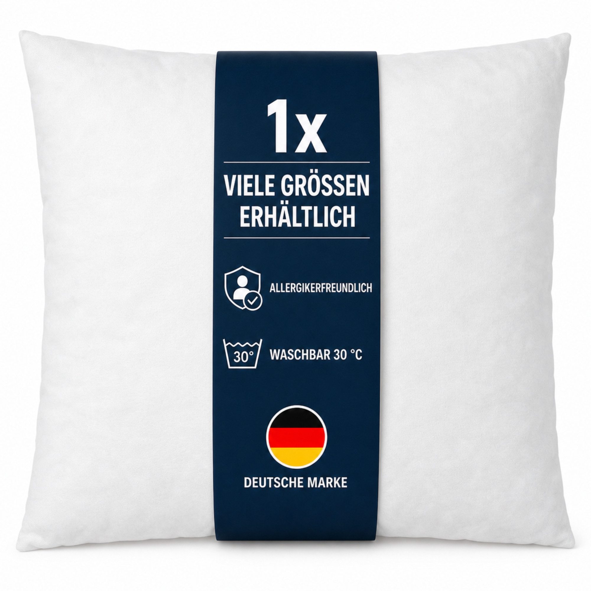 Arsvita Kissenfüllung für Dekokissen und Kopfkissen, 30x30 cm, 100% Polyester, bei 30 °C waschbar, allergikerfreundlich. € 5,19, (€ 5,19 pro 1 Stk).
