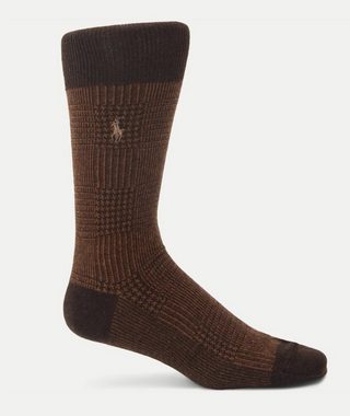 Ralph Lauren Freizeitsocken POLO RALPH LAUREN Socken Karo Socks Wool Plaid Pattern Made in Japan O