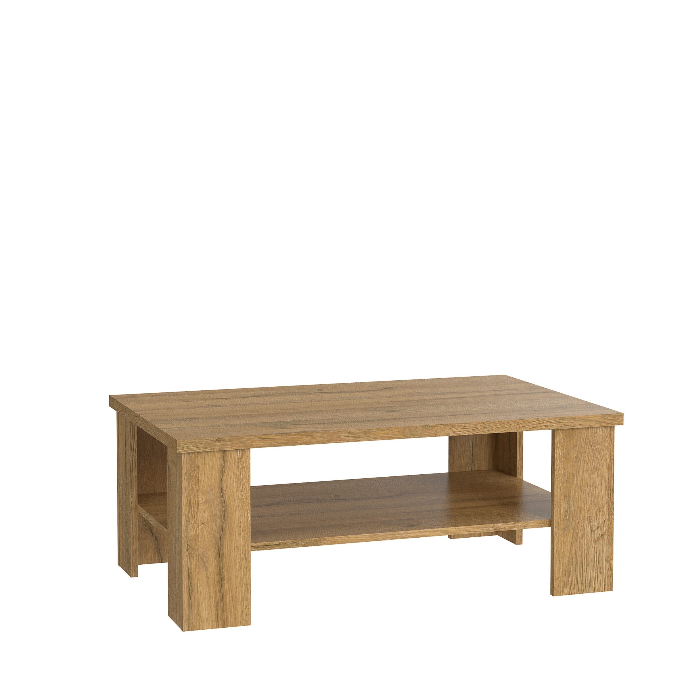 FORTE Couchtisch mit Ablage, in Alteiche Dekor - 107x42,8x67cm (BxHxT)