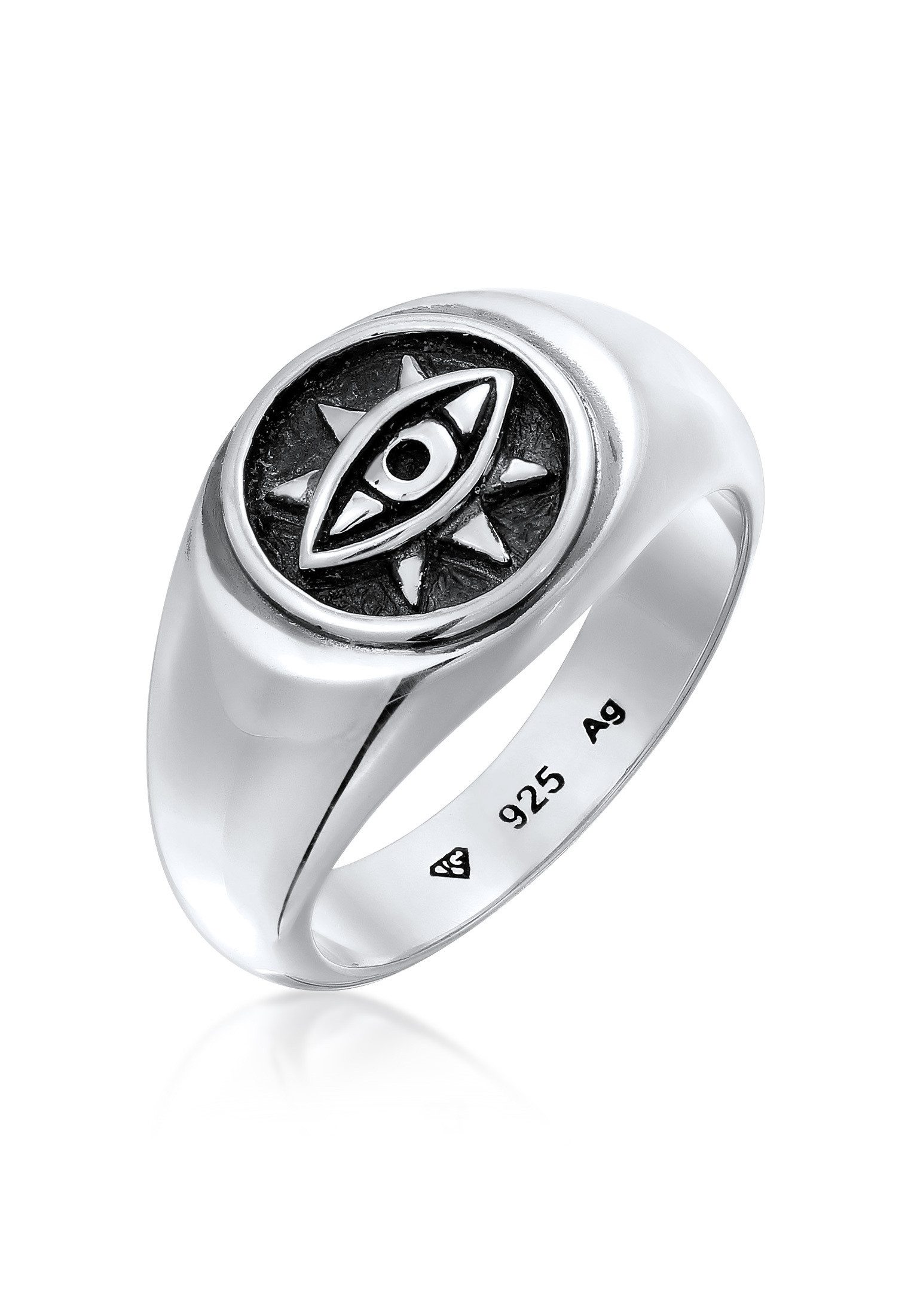 Siegelring Siegelring Evil Eye 925 Sterling Silber